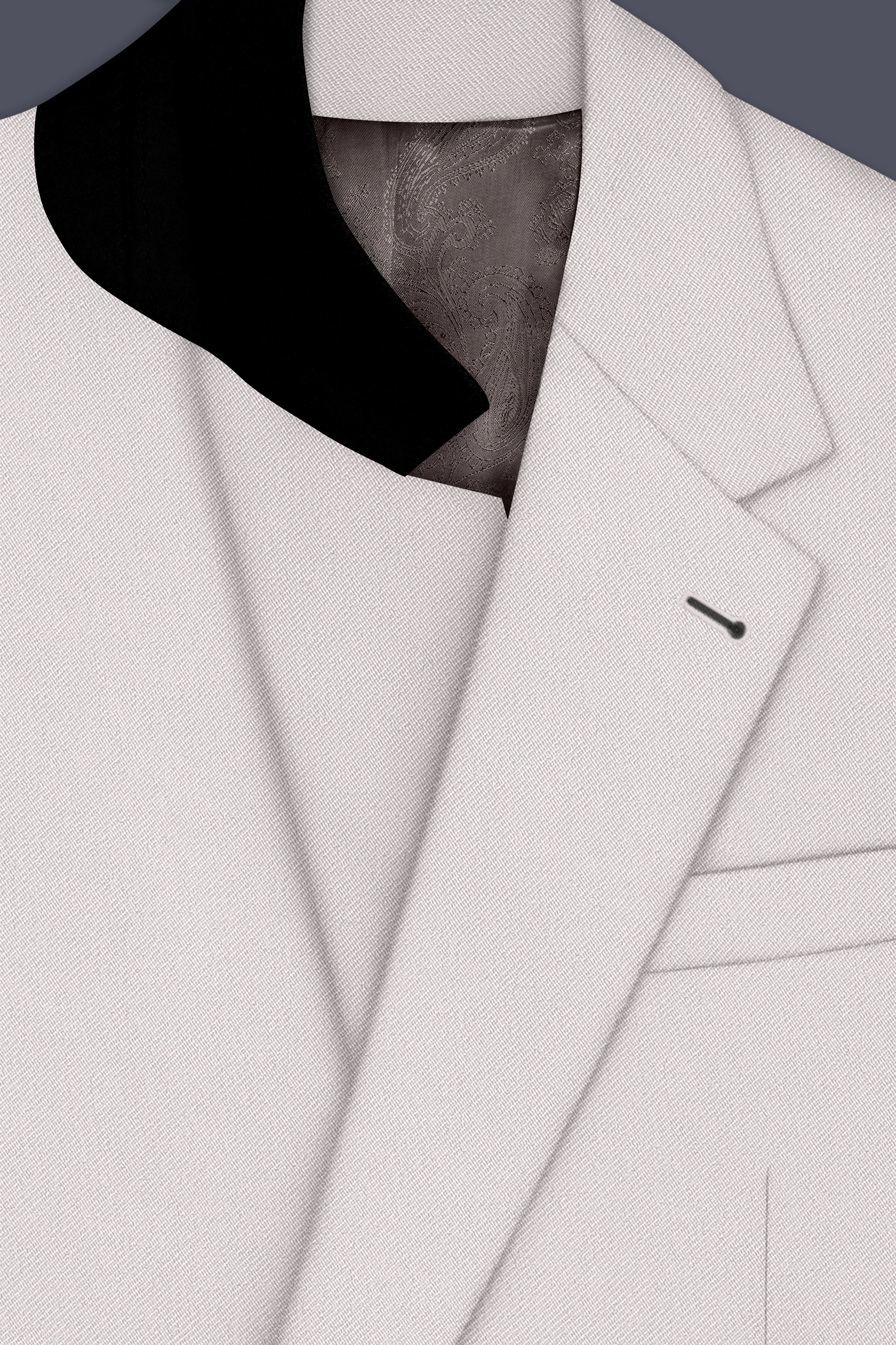 Ivora-Korean Amour Cream 4-Way Stretch Wrinkle-Free Wool Rich Single Breasted Suit