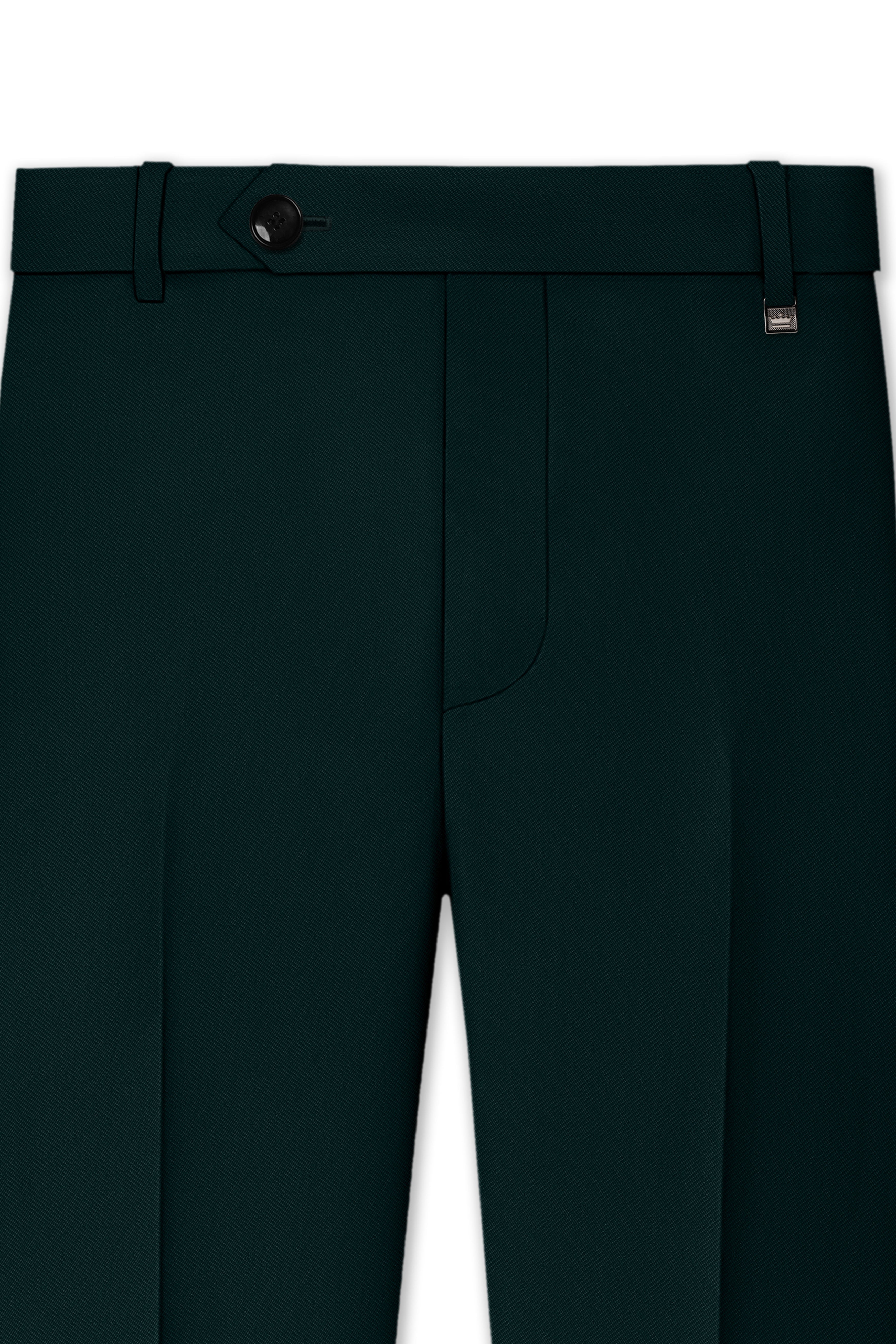 Terrain-Korean Swamp Green 4-Way Stretch Wrinkle-Free Wool Rich Double Breasted Suit