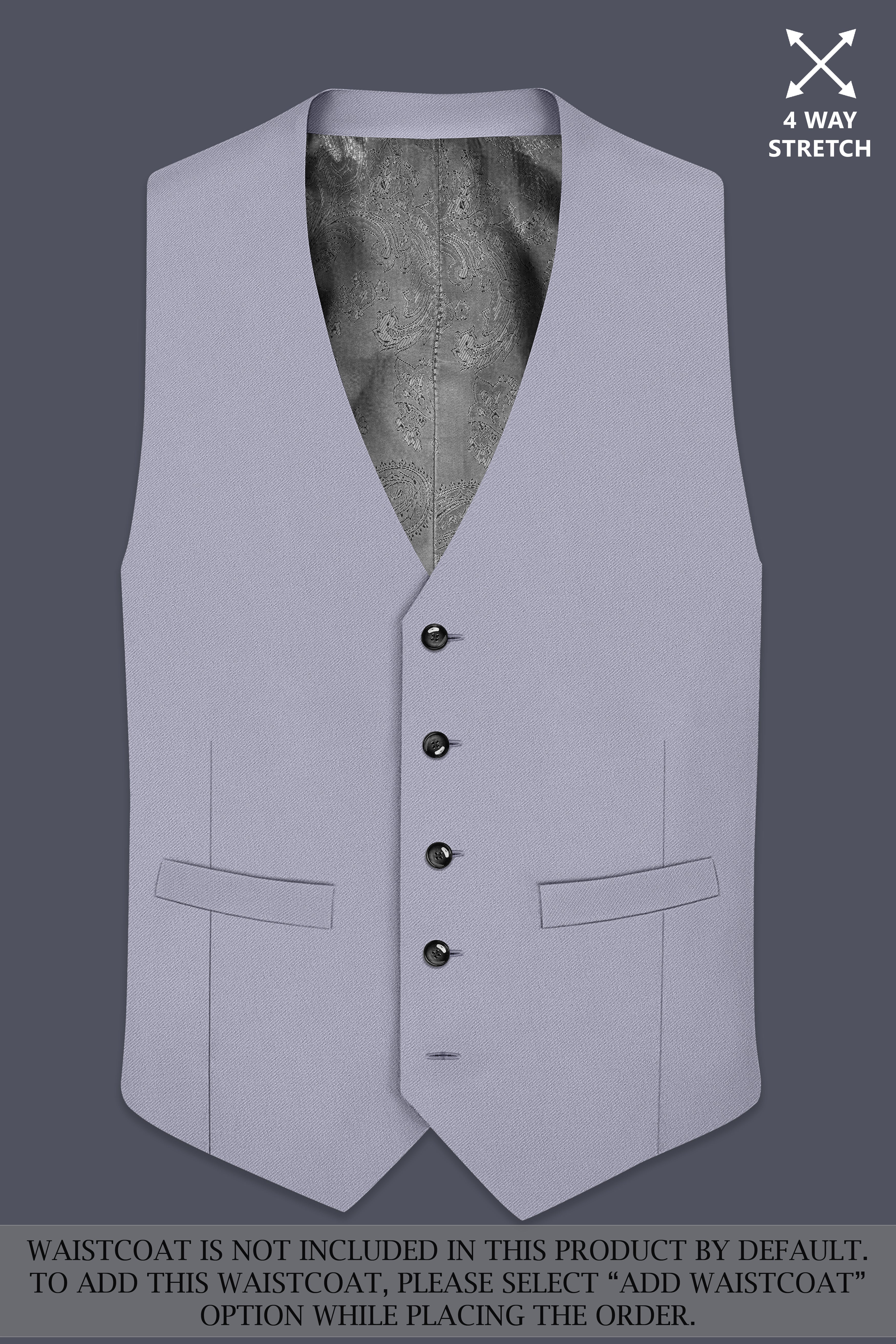 Graphite-Korean Topaz Gray 4-Way Stretch Wrinkle-Free Wool Rich Single Breasted Suit