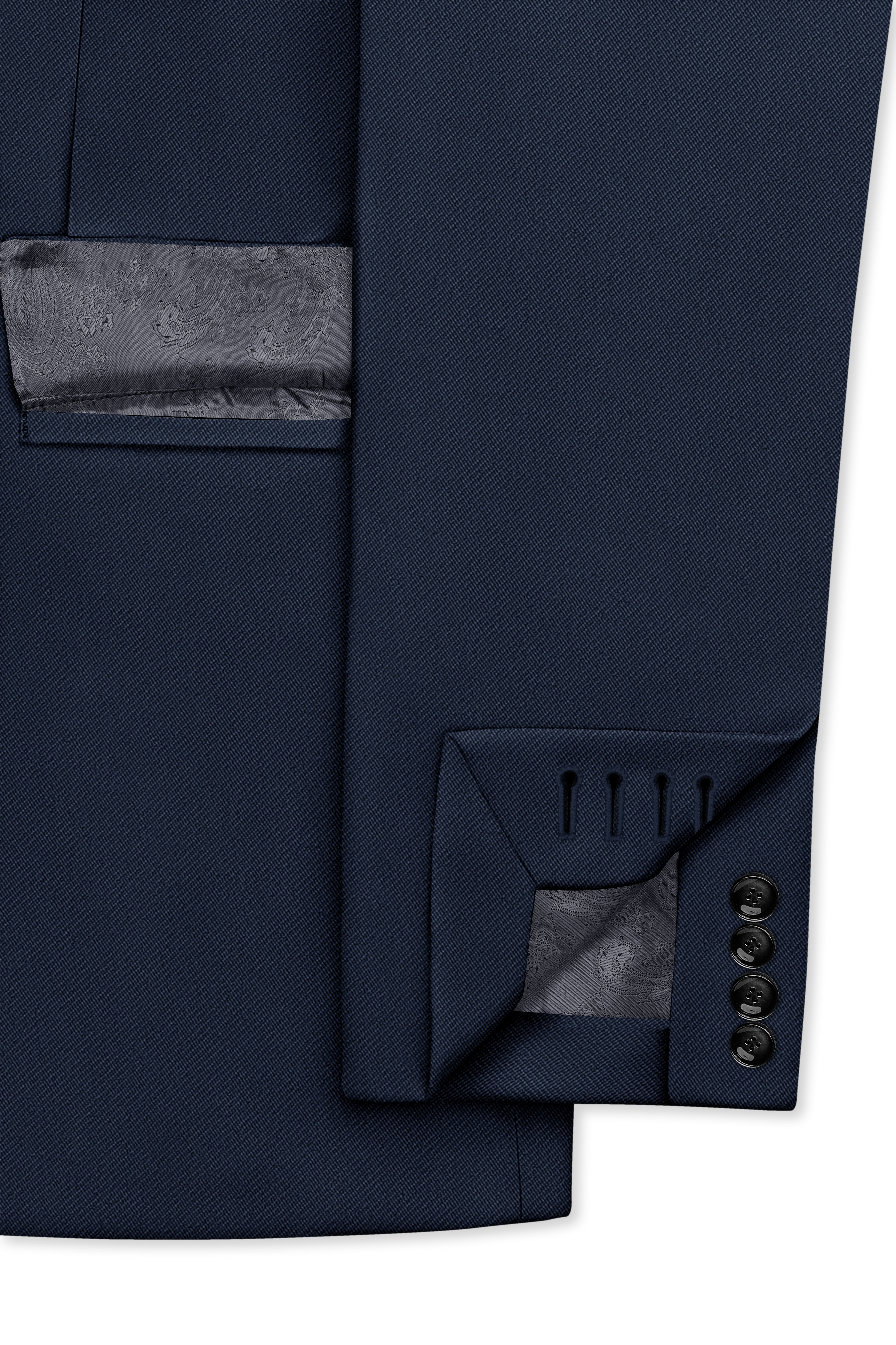 Nautis-Baltic Blue Wool Rich Slight Stretch Single Breasted Suit