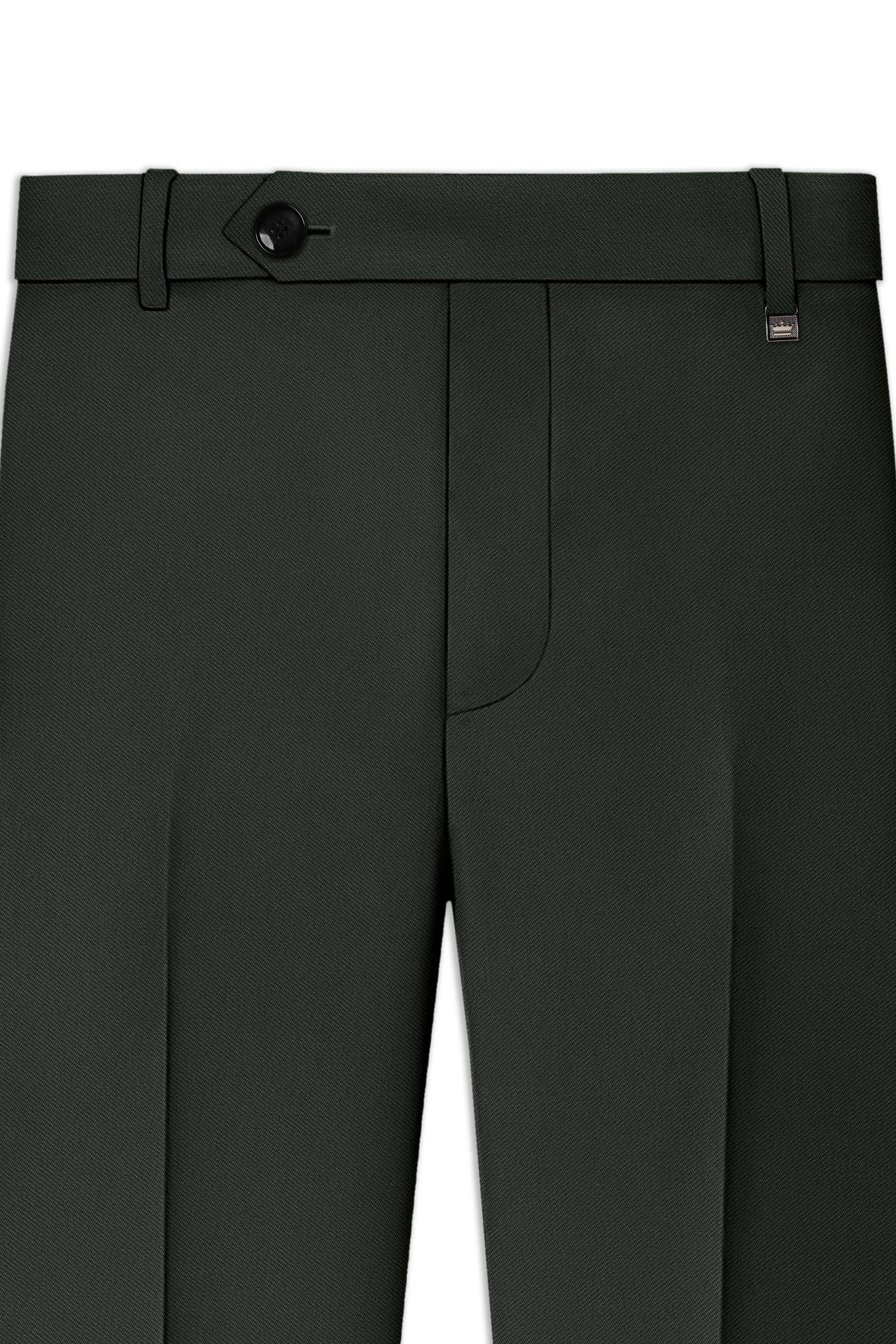 Apex-Piano Green Wool Rich Slight Stretch Single Breasted Suit