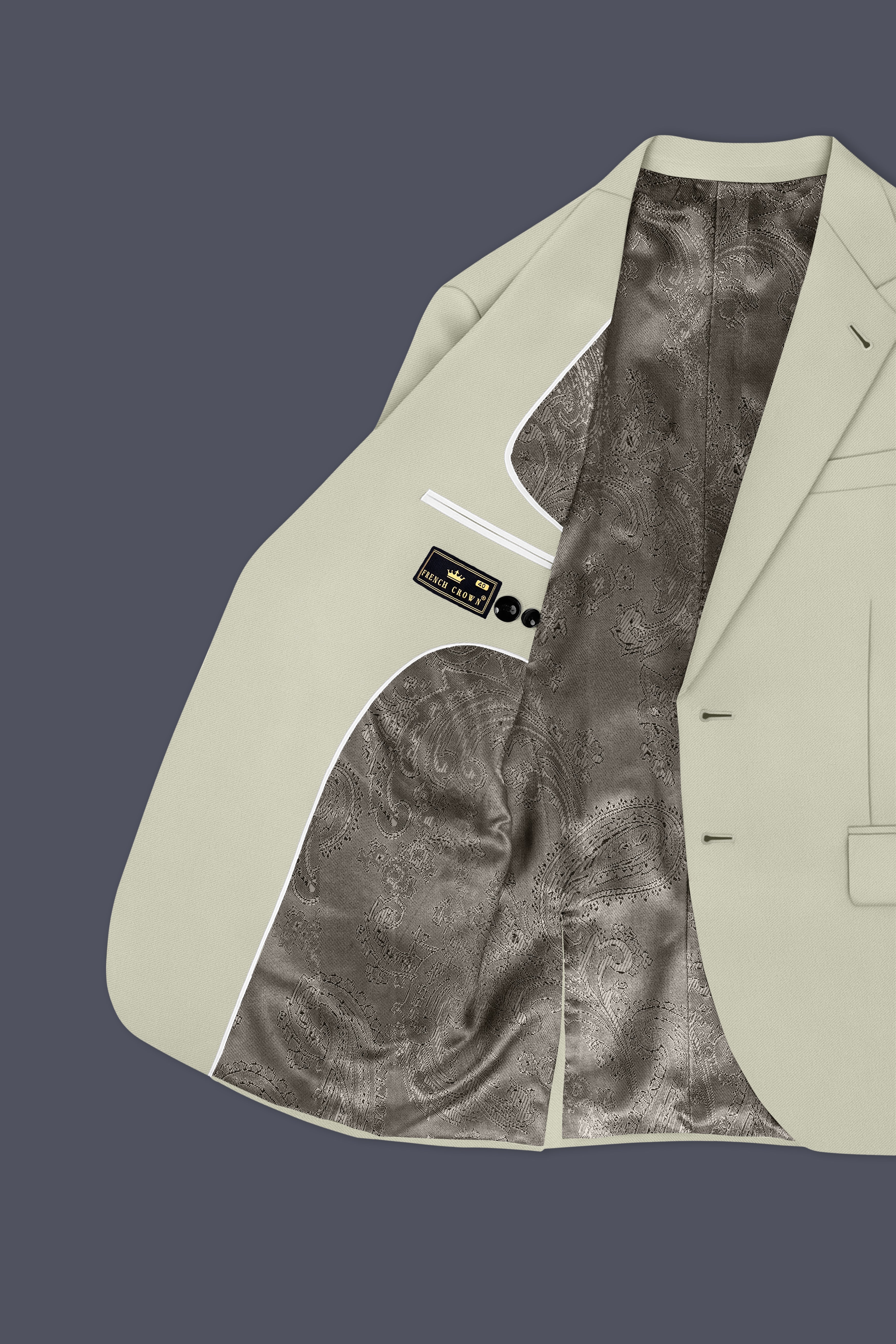 Verde-Tana Green Wool Rich Slight Stretch Single Breasted Suit