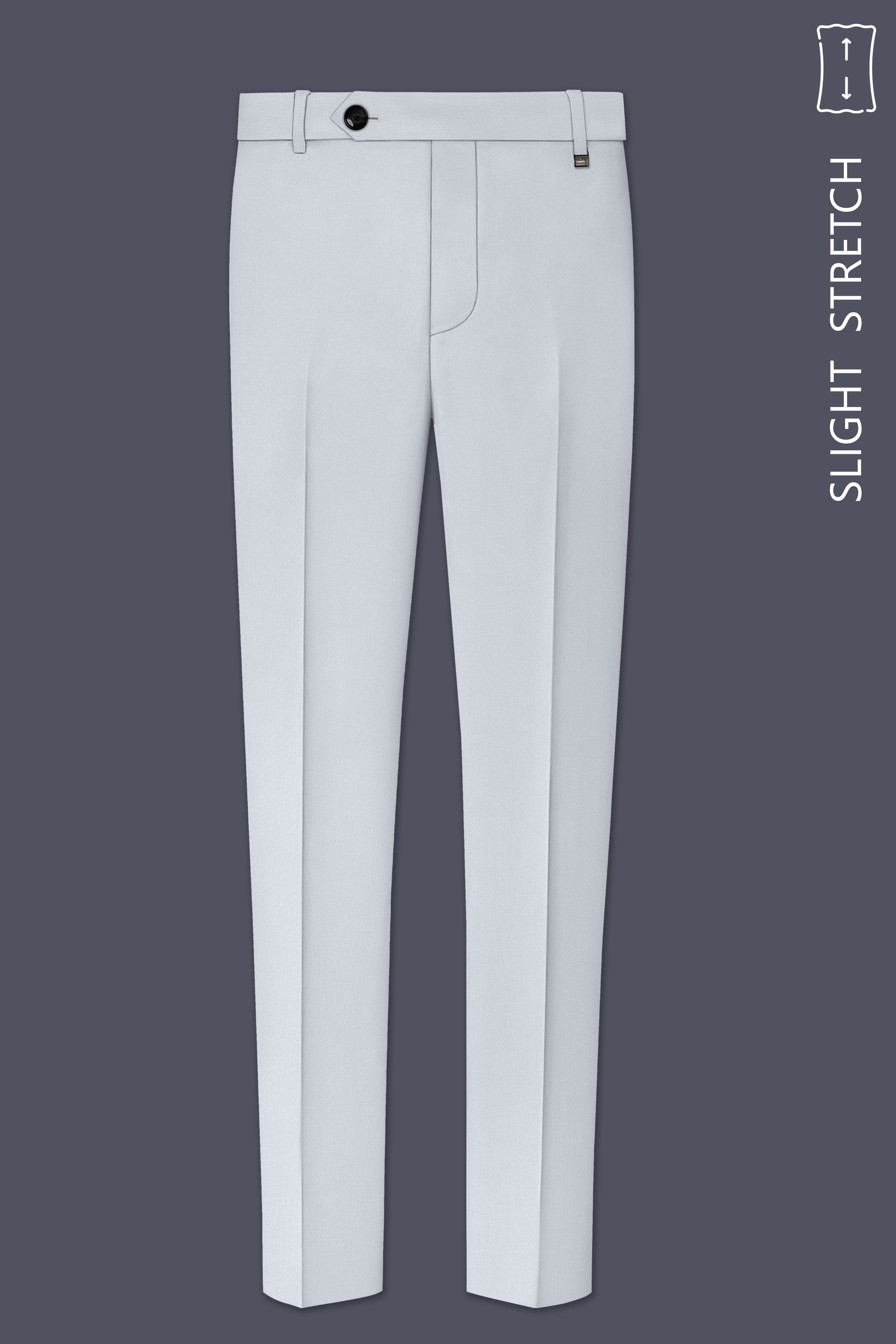 Slate-Mystic Gray Wool Rich Slight Stretch Double Breasted Suit