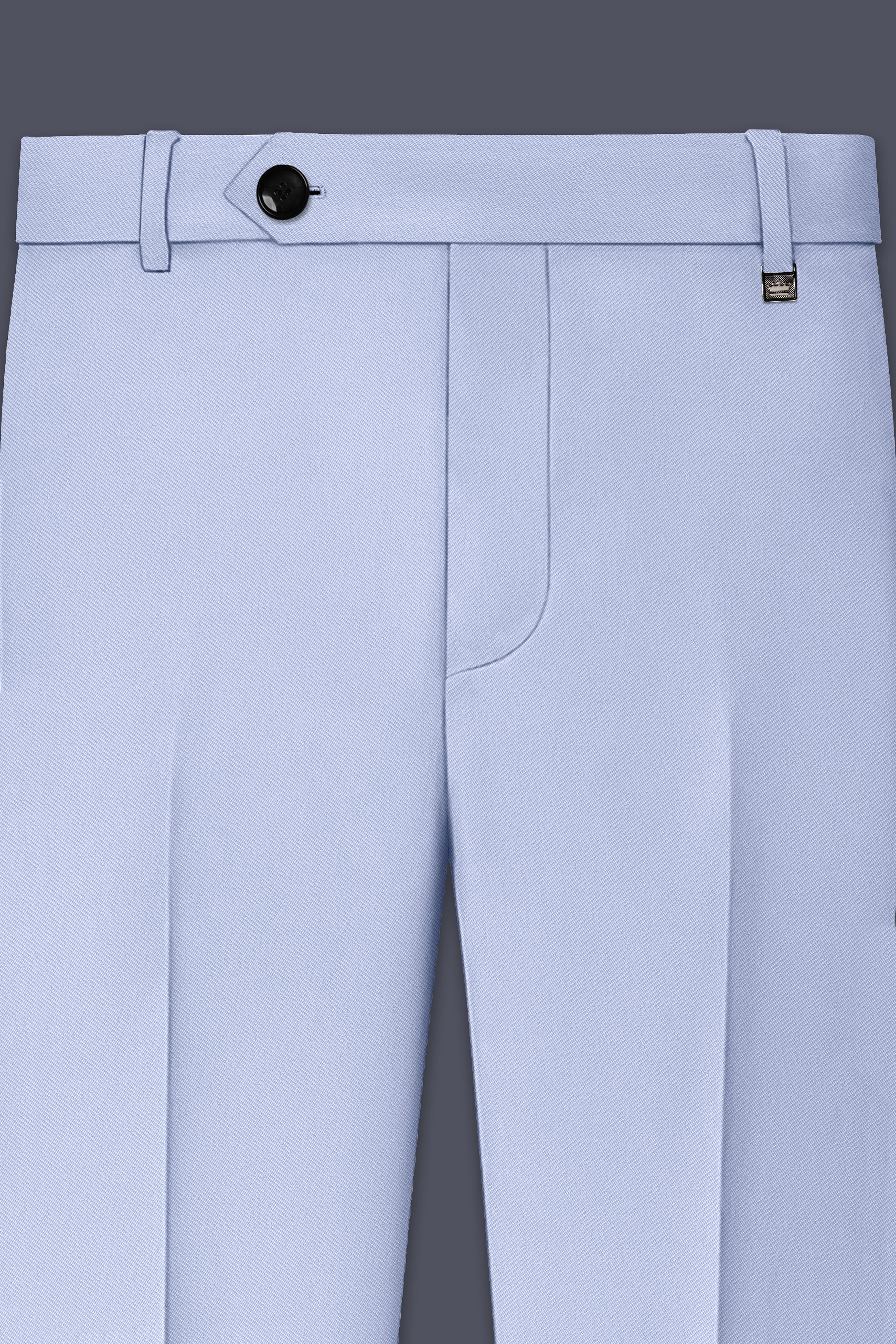 Azure-Periwinkle Blue Wool Rich Slight Stretch Double Breasted Suit