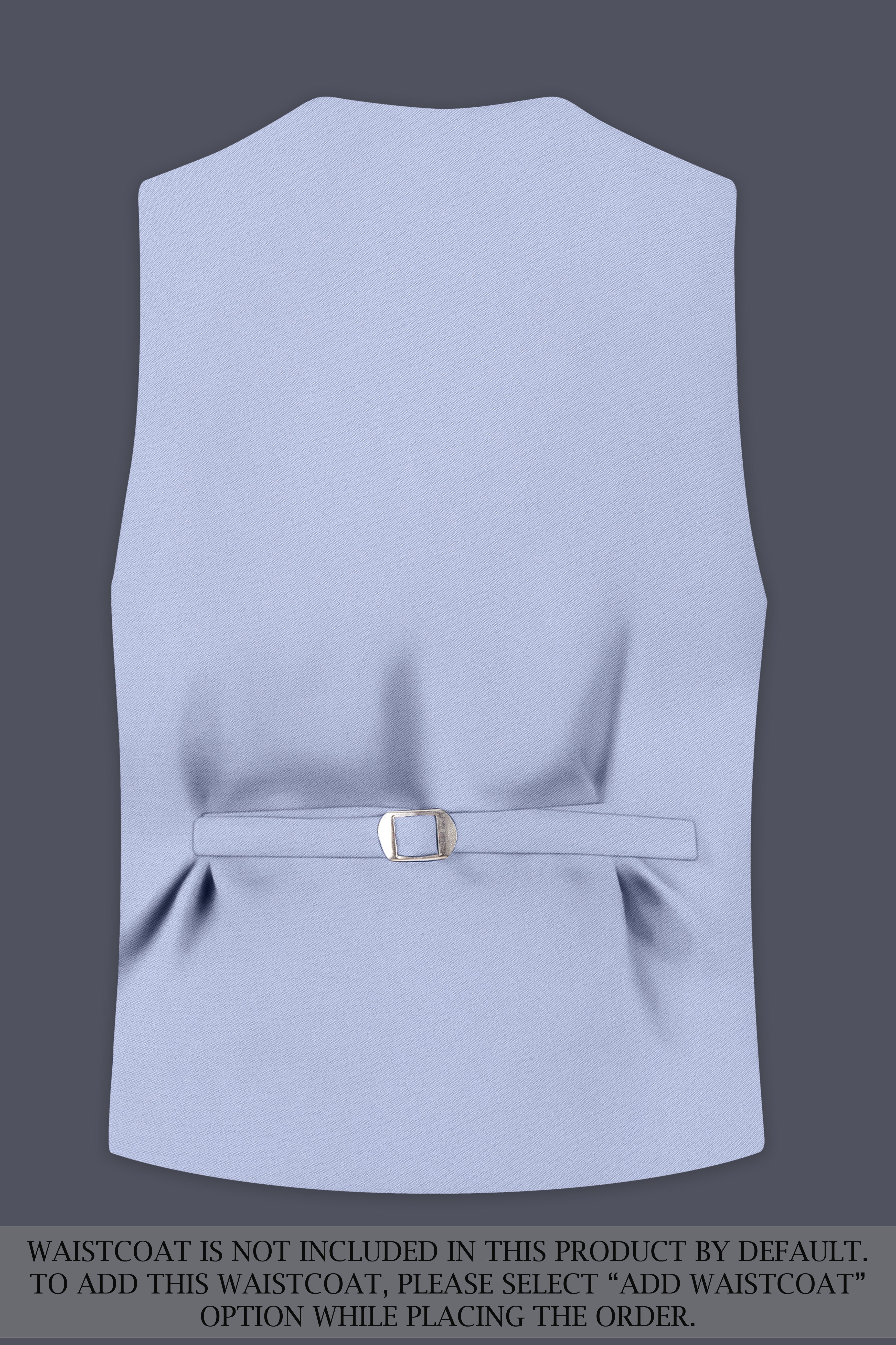 Azure-Periwinkle Blue Wool Rich Slight Stretch Double Breasted Suit