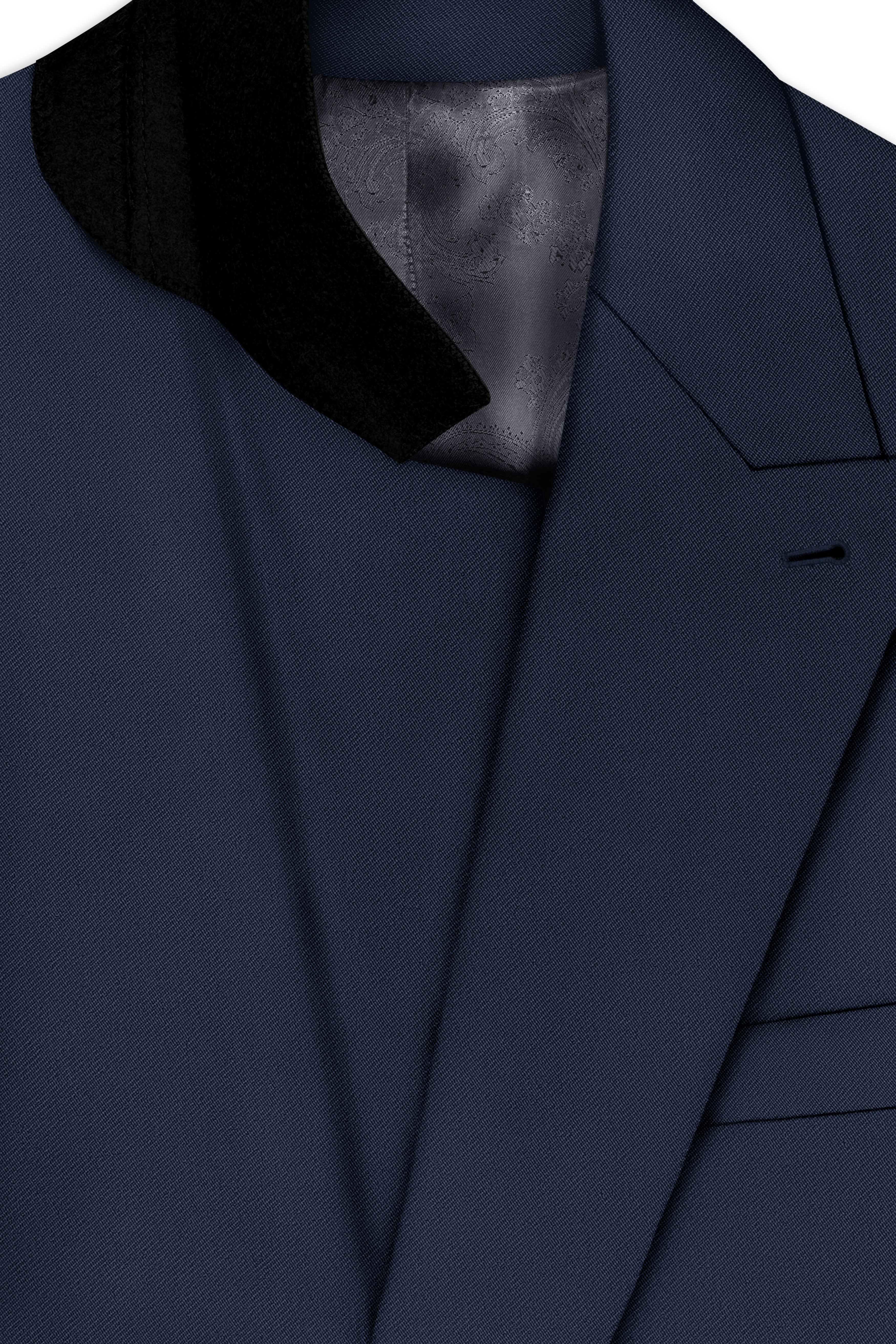 Nautis-Baltic Blue Wool Rich Slight Stretch Double Breasted Suit