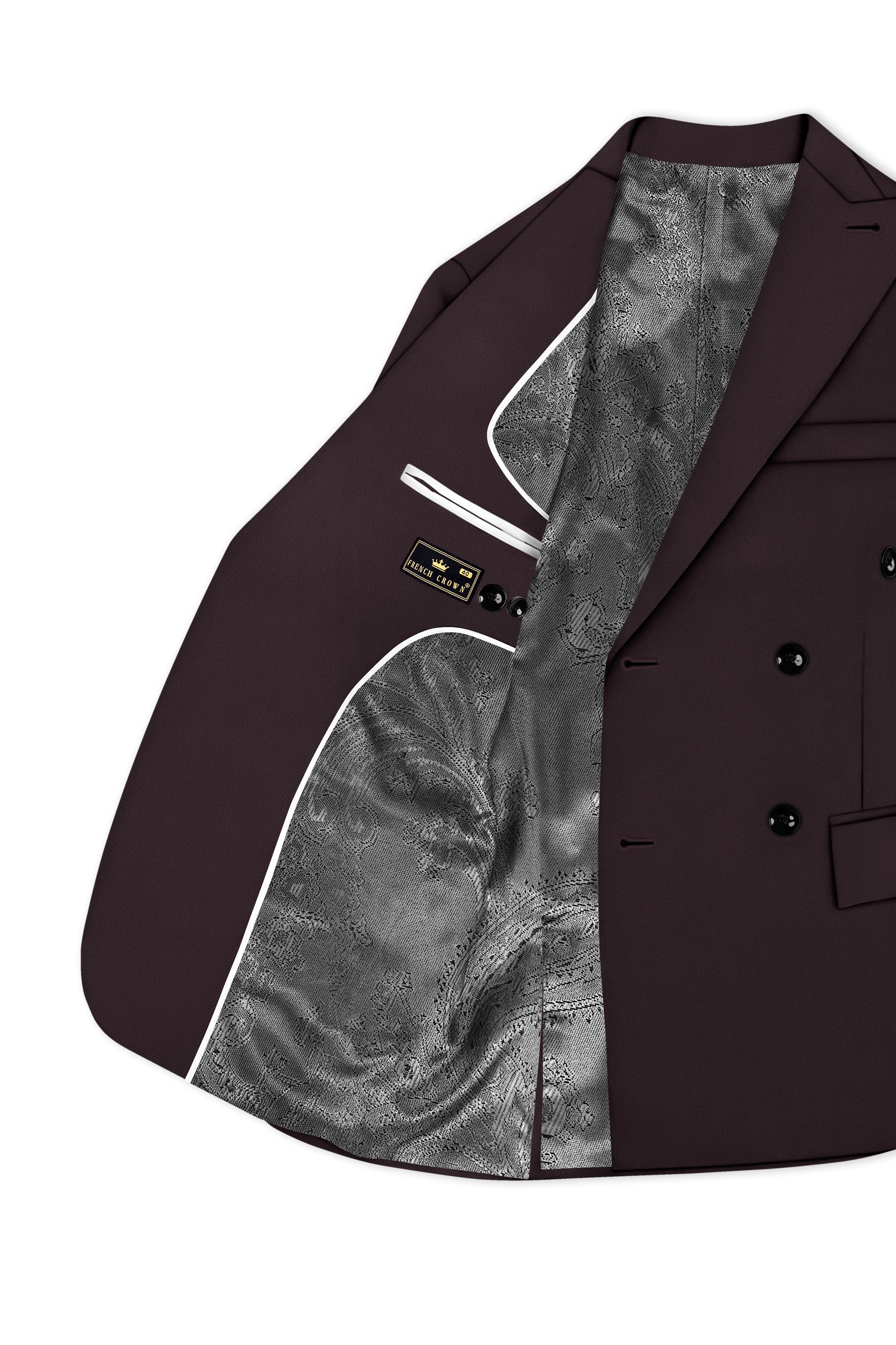 Bristol-Eclipse Brown Wool Rich Slight Stretch Double Breasted Suit