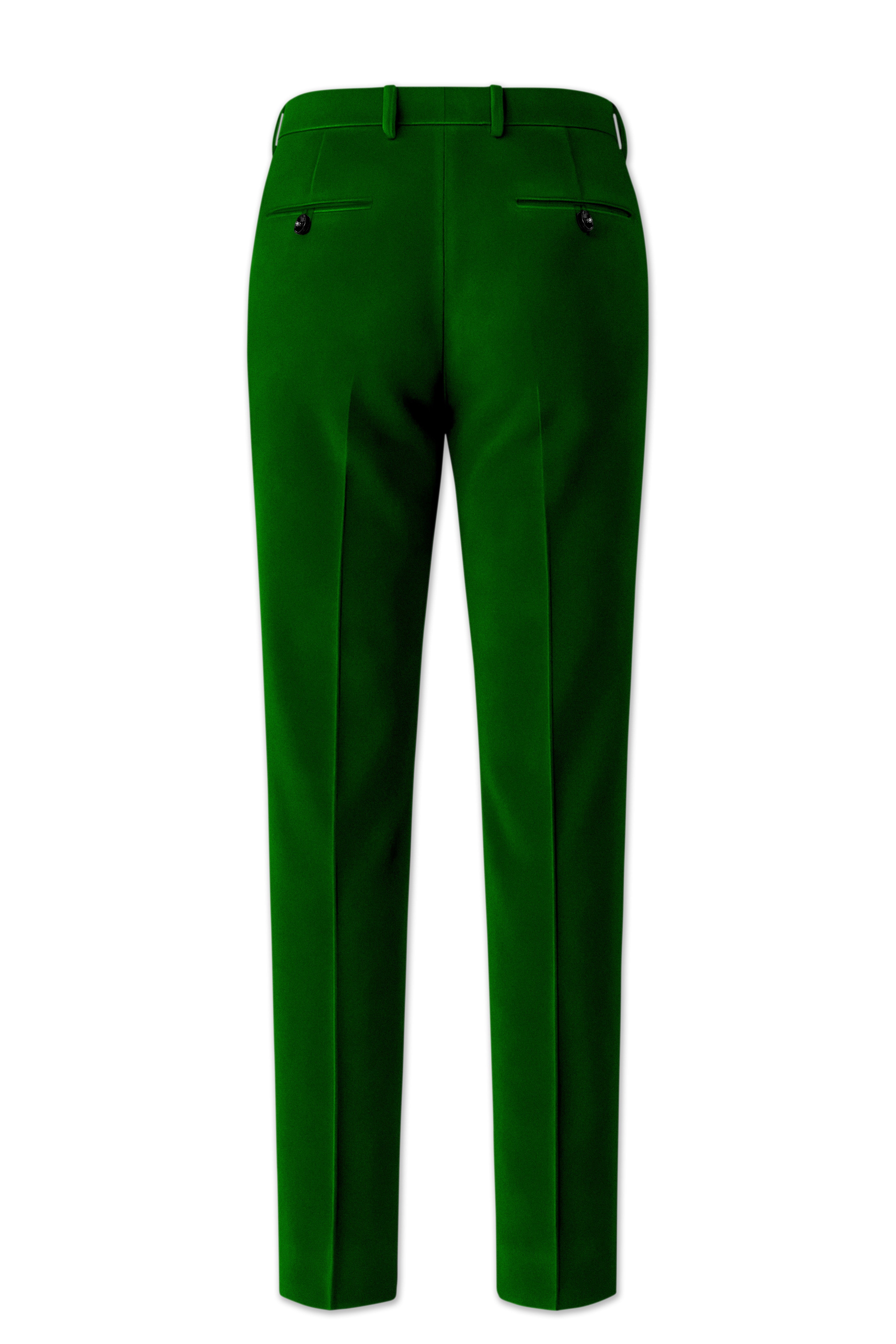 Viridian-Hunter Green Velvet Peak Lapel Tuxedo Suit