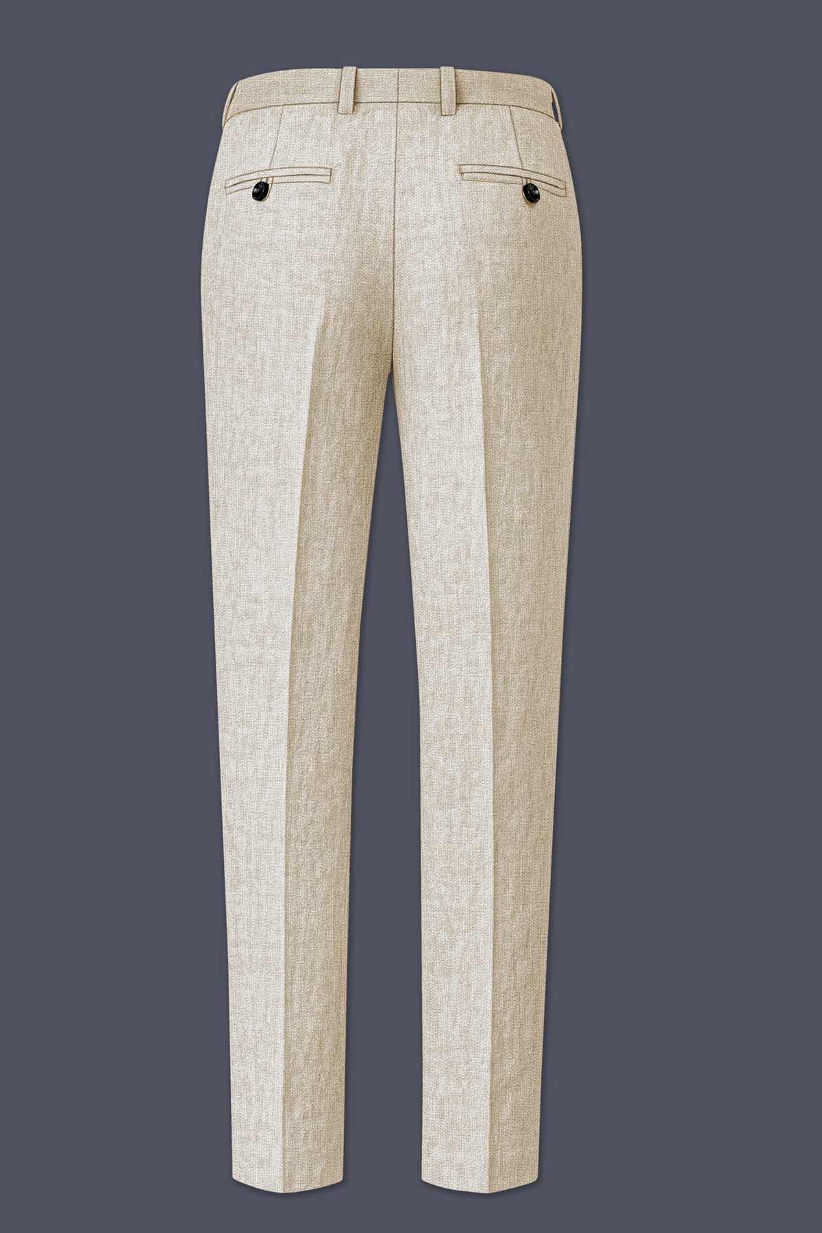 Alabaster-Devon Cream Luxurious Linen Single Breasted Sports Suit