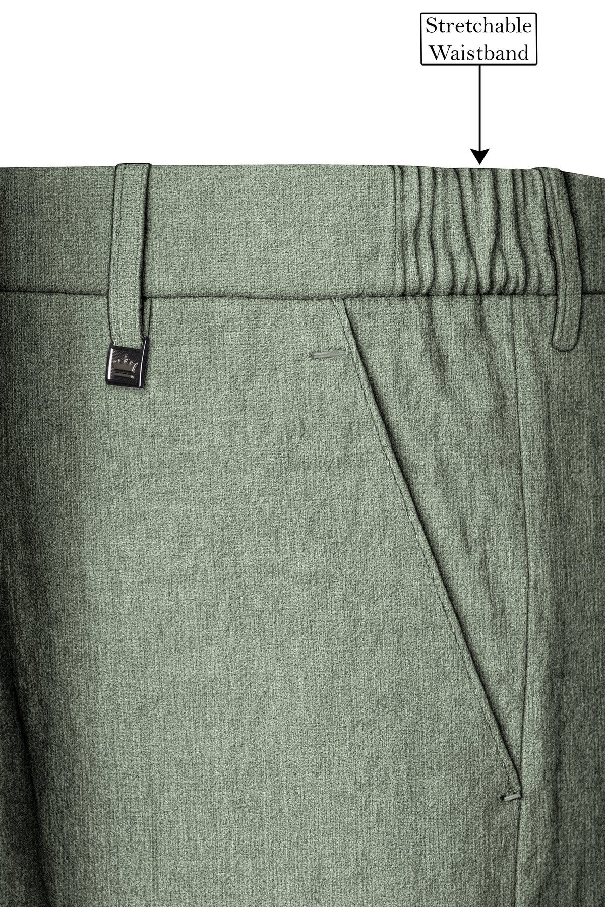 Cypress-Sage Green Luxurious Linen Single Breasted Sports Suit