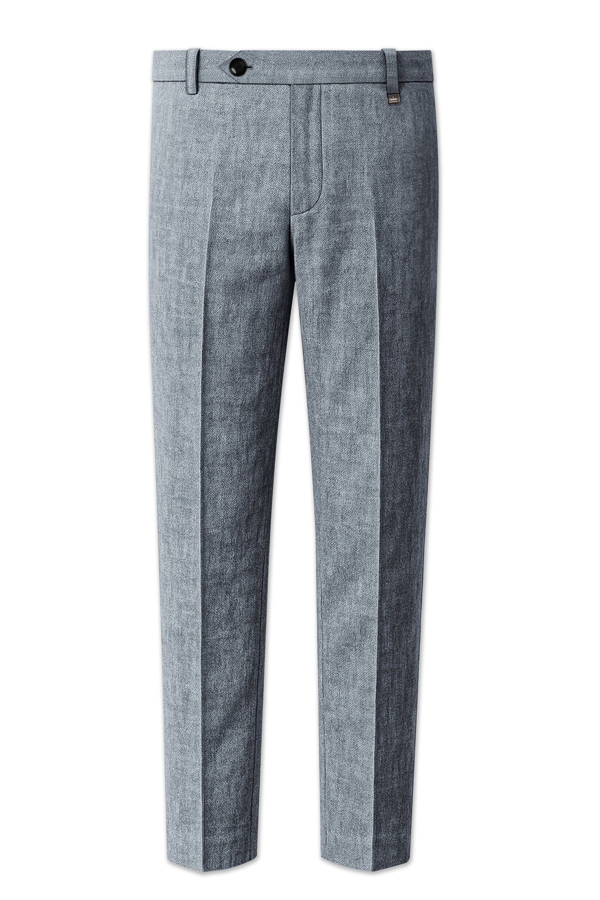 Pewter-Regent Gray Luxurious Linen Single Breasted Sports Suit