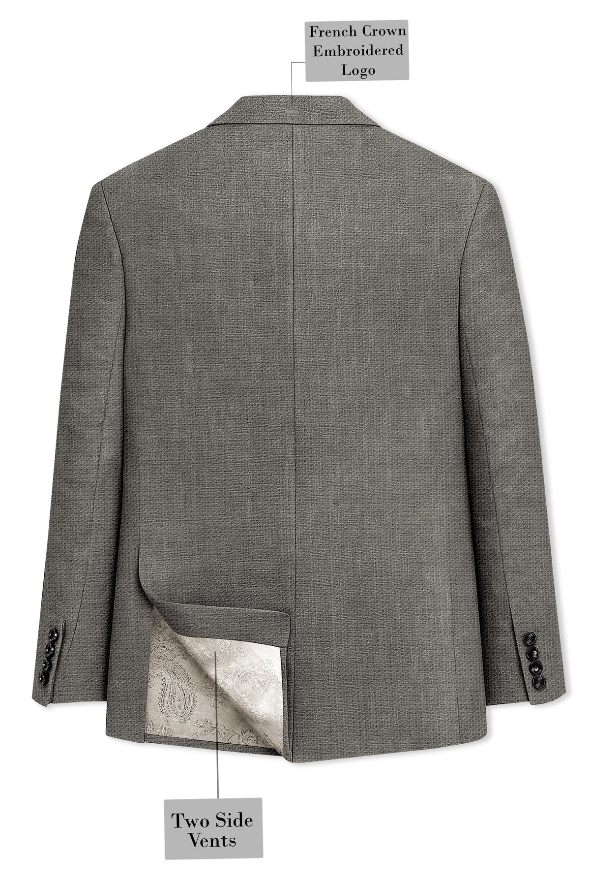 Viridian-Concord Green Luxurious Linen Single Breasted Sports Suit