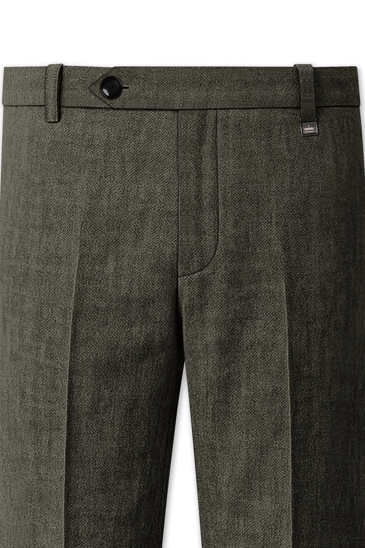 Laurel-Zeus Green Luxurious Linen Single Breasted Sports Suit