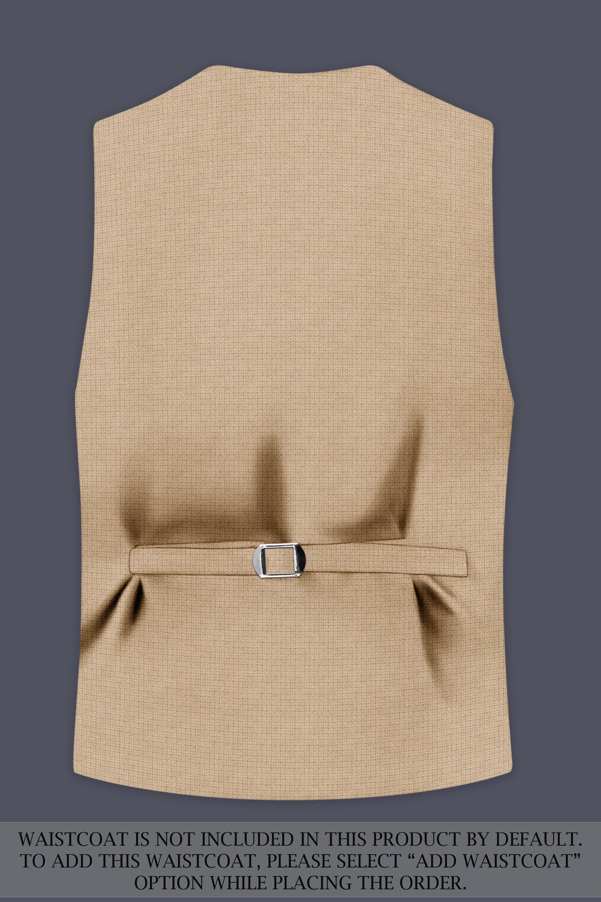 Mahogany-Pavlova Brown Diamond Textured Wool Rich Slight Stretch Single Breasted Suit