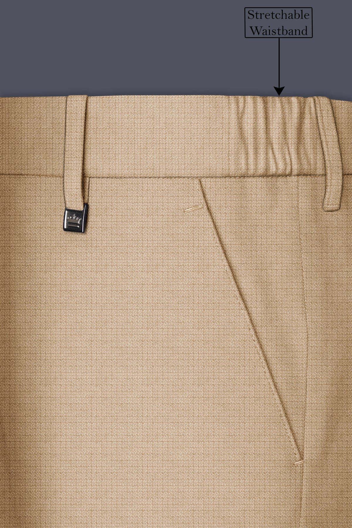 Mahogany-Pavlova Brown Diamond Textured Wool Rich Slight Stretch Double Breasted Suit