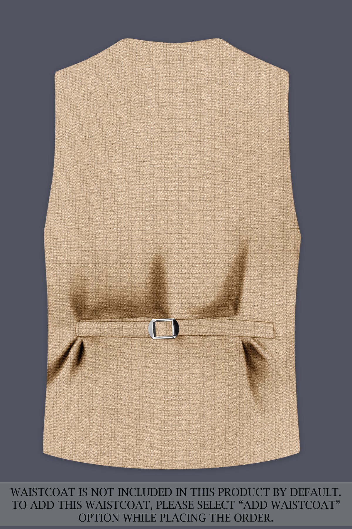 Mahogany-Pavlova Brown Diamond Textured Wool Rich Slight Stretch Double Breasted Suit