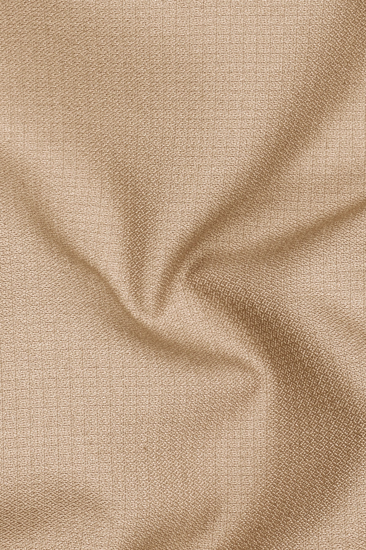 Mahogany-Pavlova Brown Diamond Textured Wool Rich Slight Stretch Double Breasted Suit