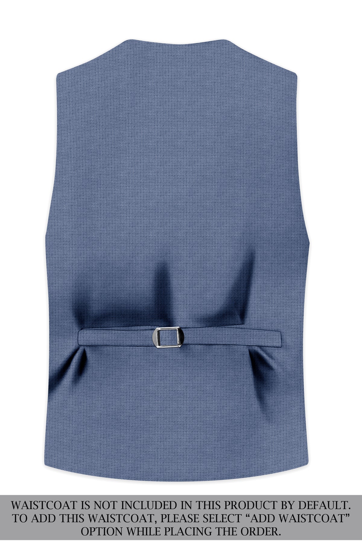 Sapphire-Raven Blue Diamond Textured Wool Rich Slight Stretch Peak Lapel Tuxedo Suit