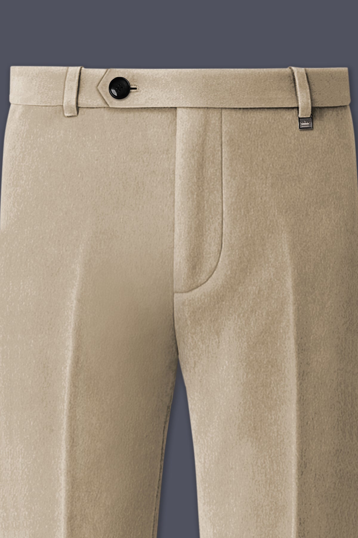 Lustre-Napa Cream Velvet Peak Lapel Tuxedo Suit
