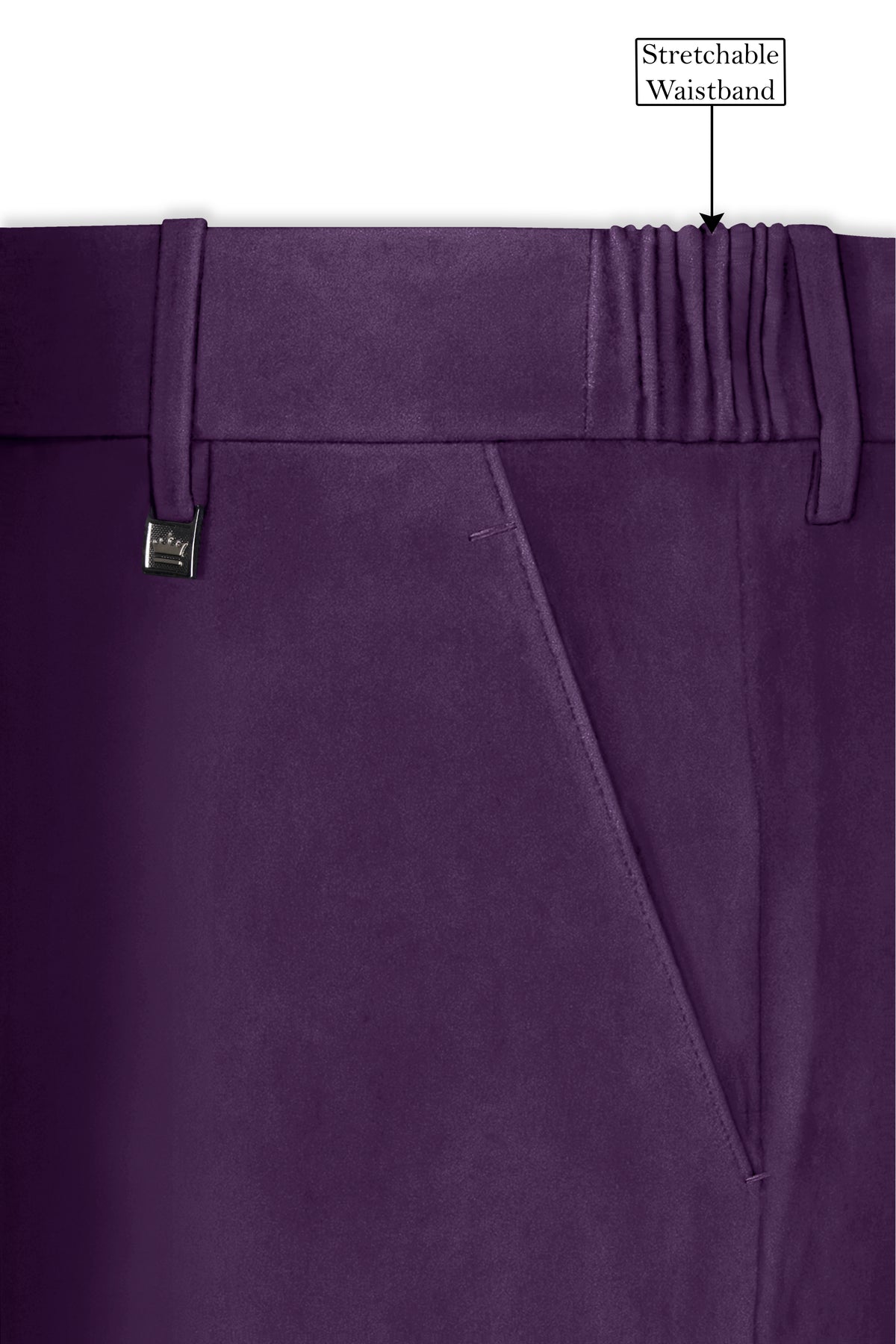 Regal-Royal Purple Velvet Peak Lapel Tuxedo Suit