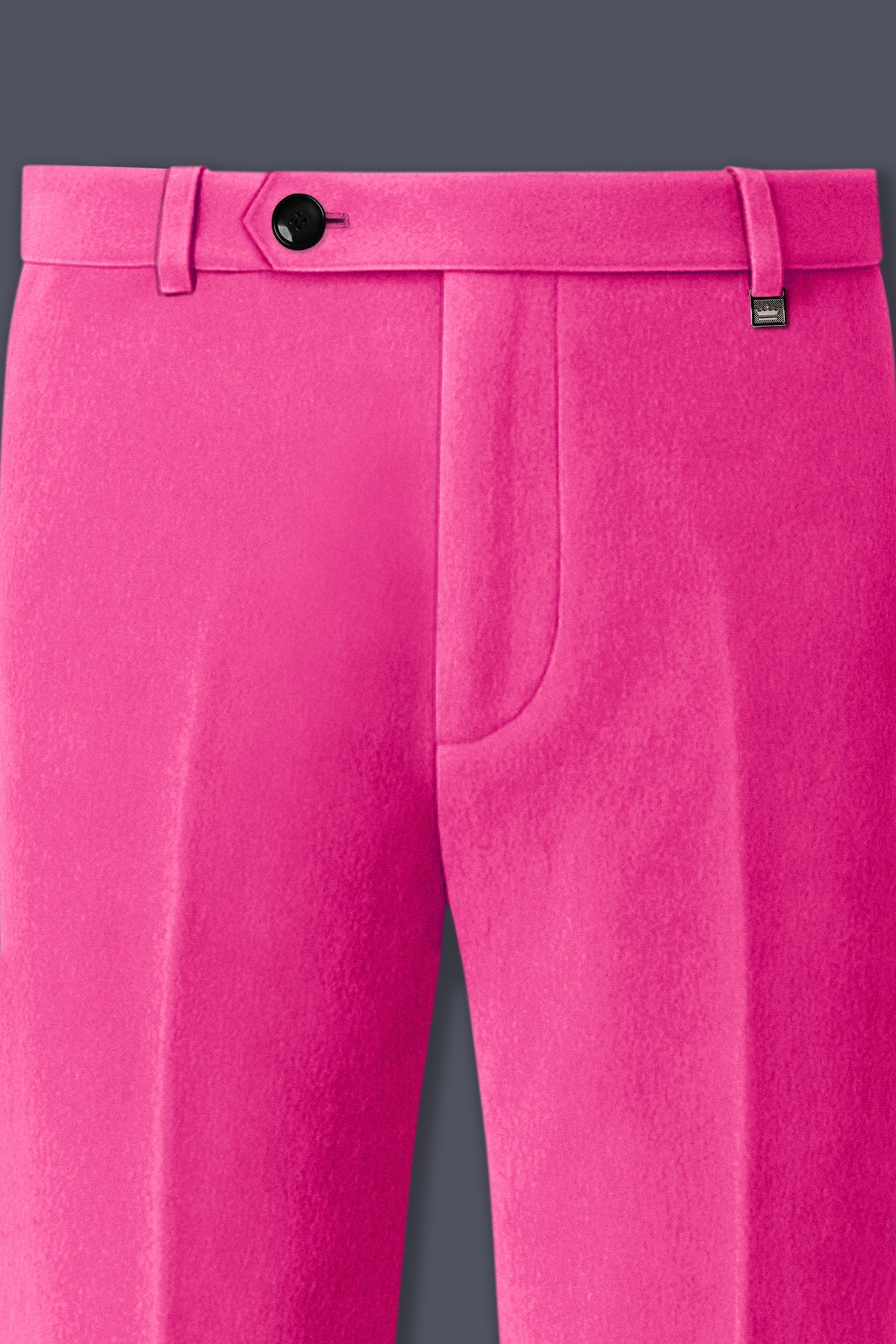 Roselle-Cerise Pink Velvet Peak Lapel Tuxedo Suit
