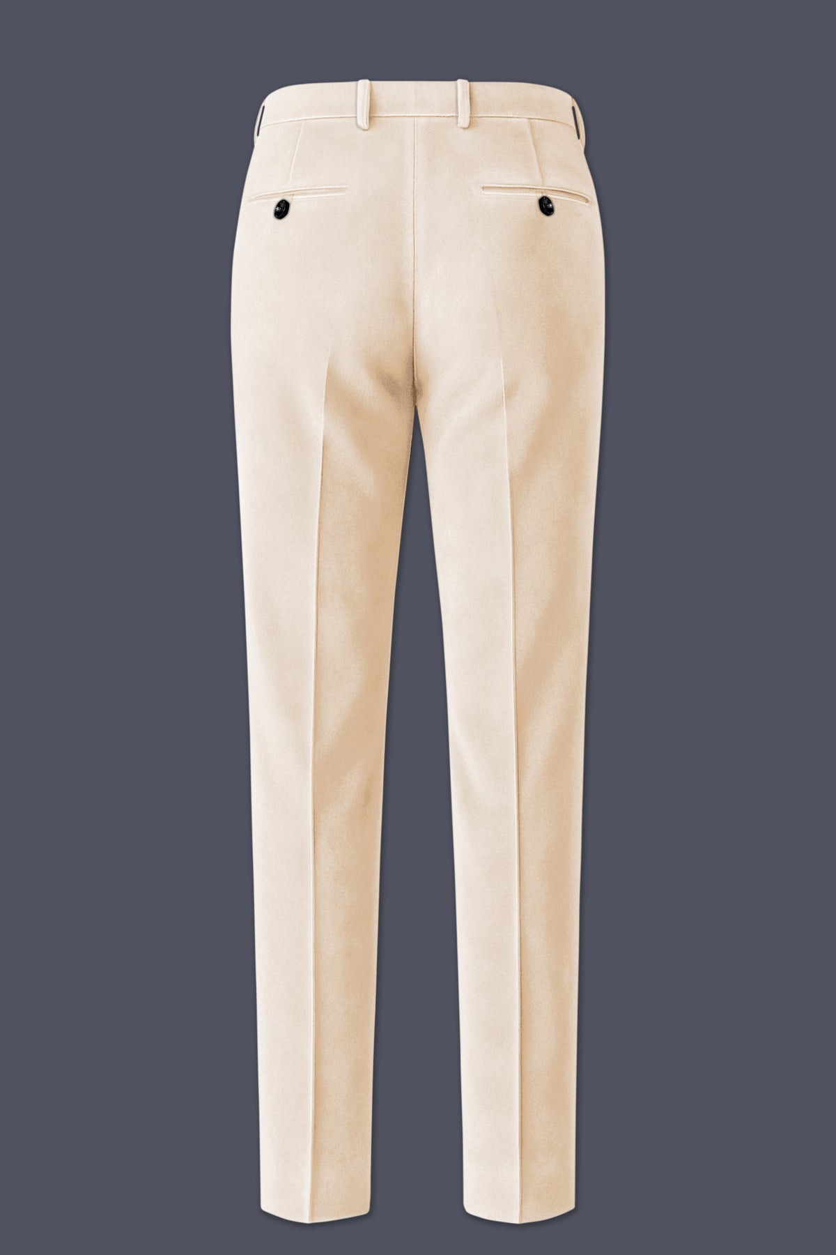 Opaline-Off White Velvet Peak Lapel Tuxedo Suit