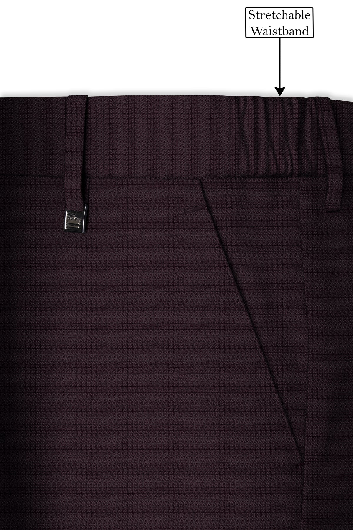Velaris-Thunder Purple Diamond Textured Wool Rich Slight Stretch Single Breasted Suit
