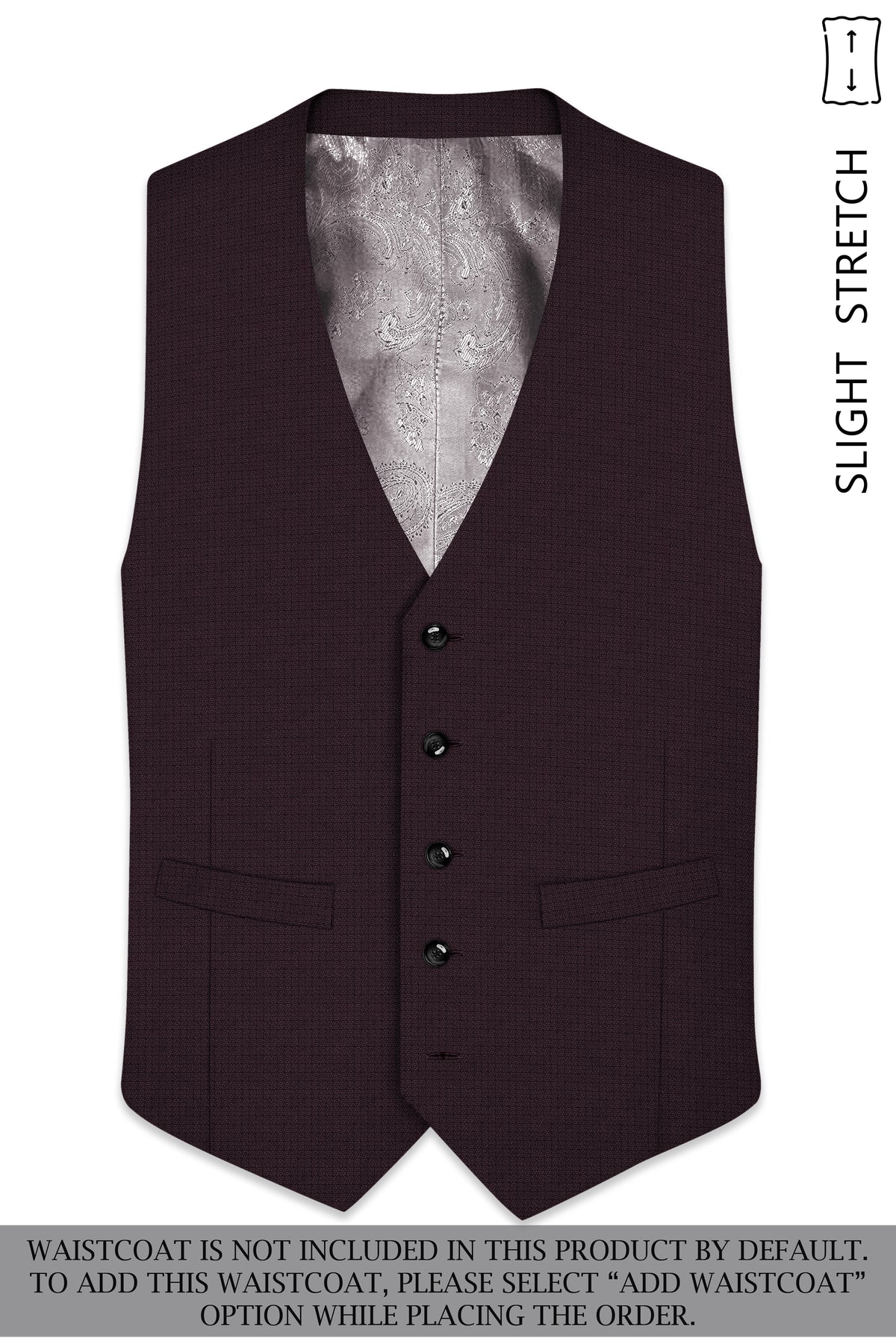 Velaris-Thunder Purple Diamond Textured Wool Rich Slight Stretch Single Breasted Suit