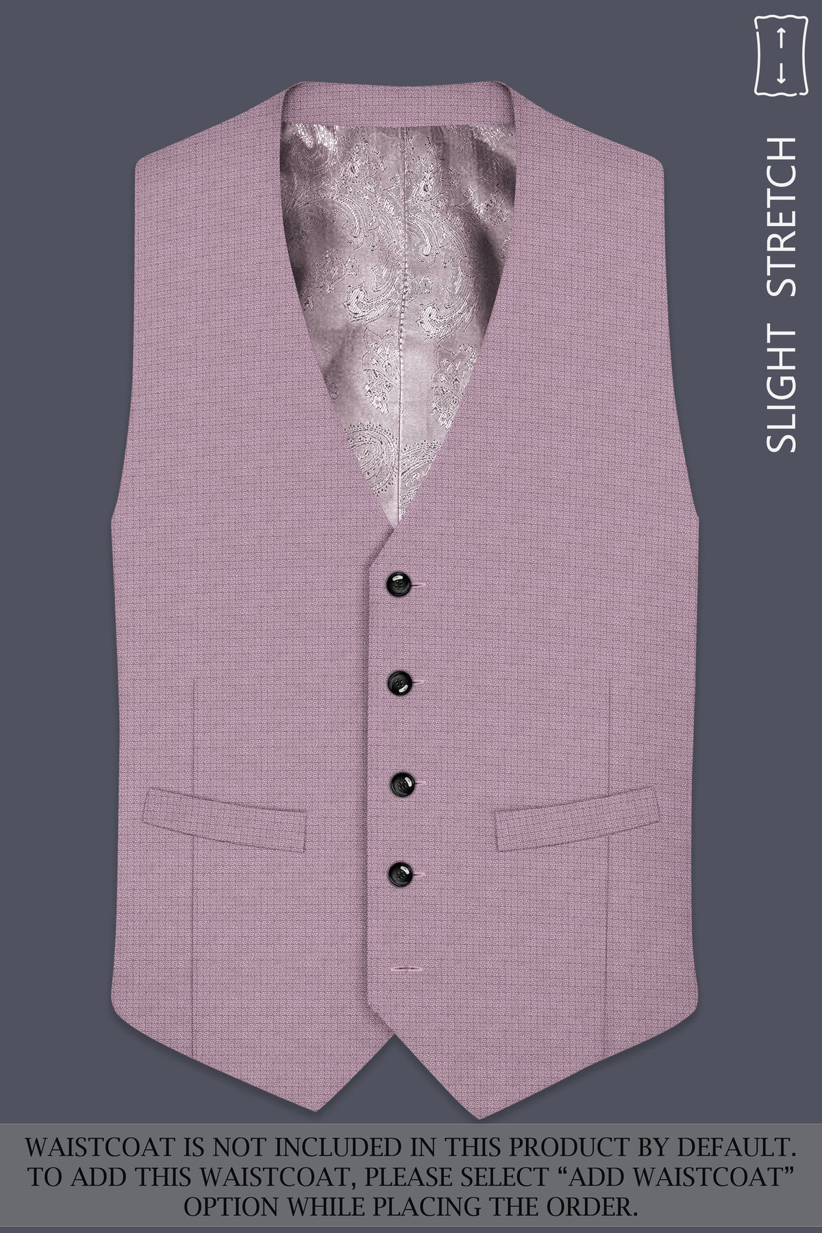 Regalia-Mountbatten Pink Diamond Textured Wool Rich Slight Stretch Single Breasted Suit