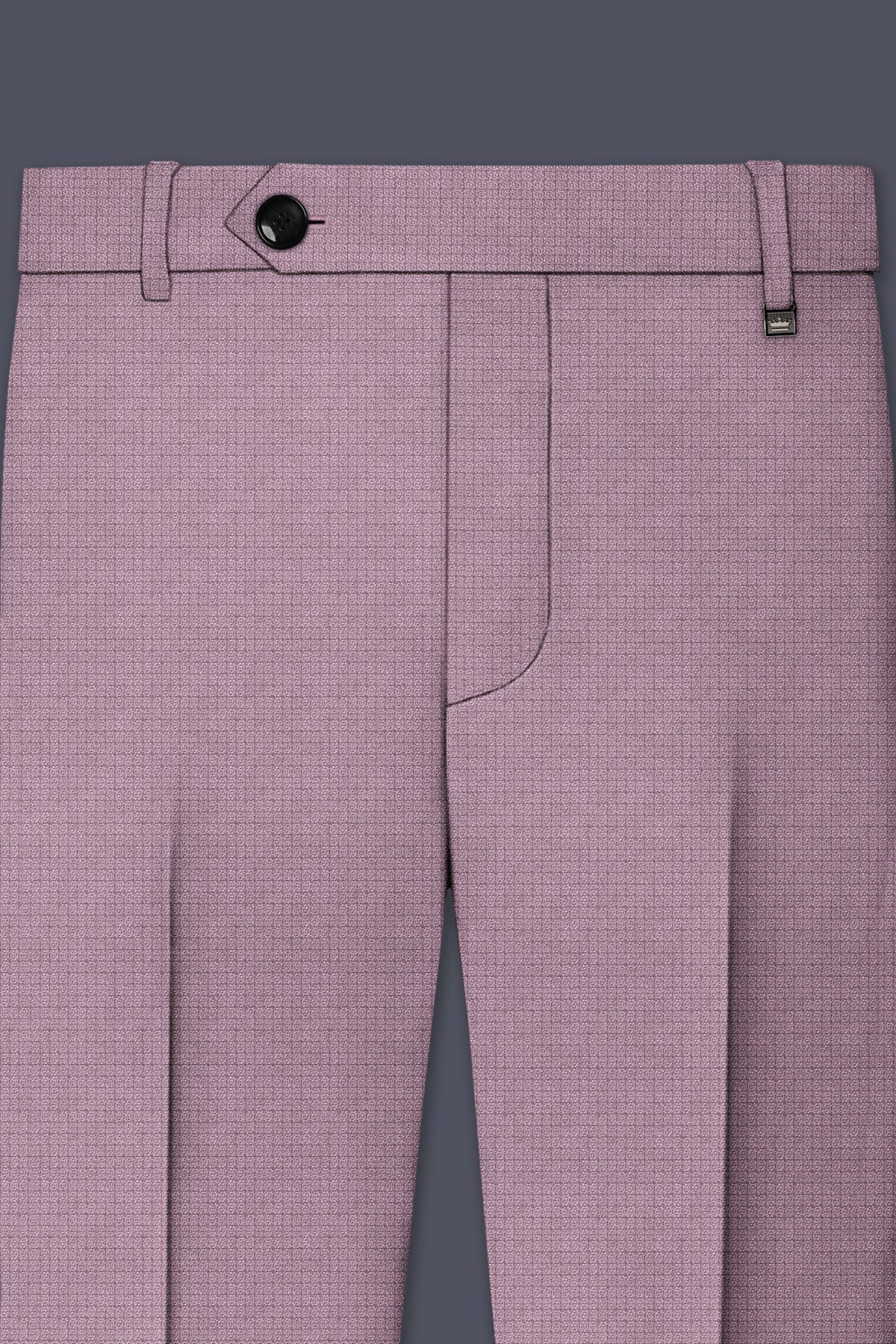 Regalia-Mountbatten Pink Diamond Textured Wool Rich Slight Stretch Double Breasted Suit