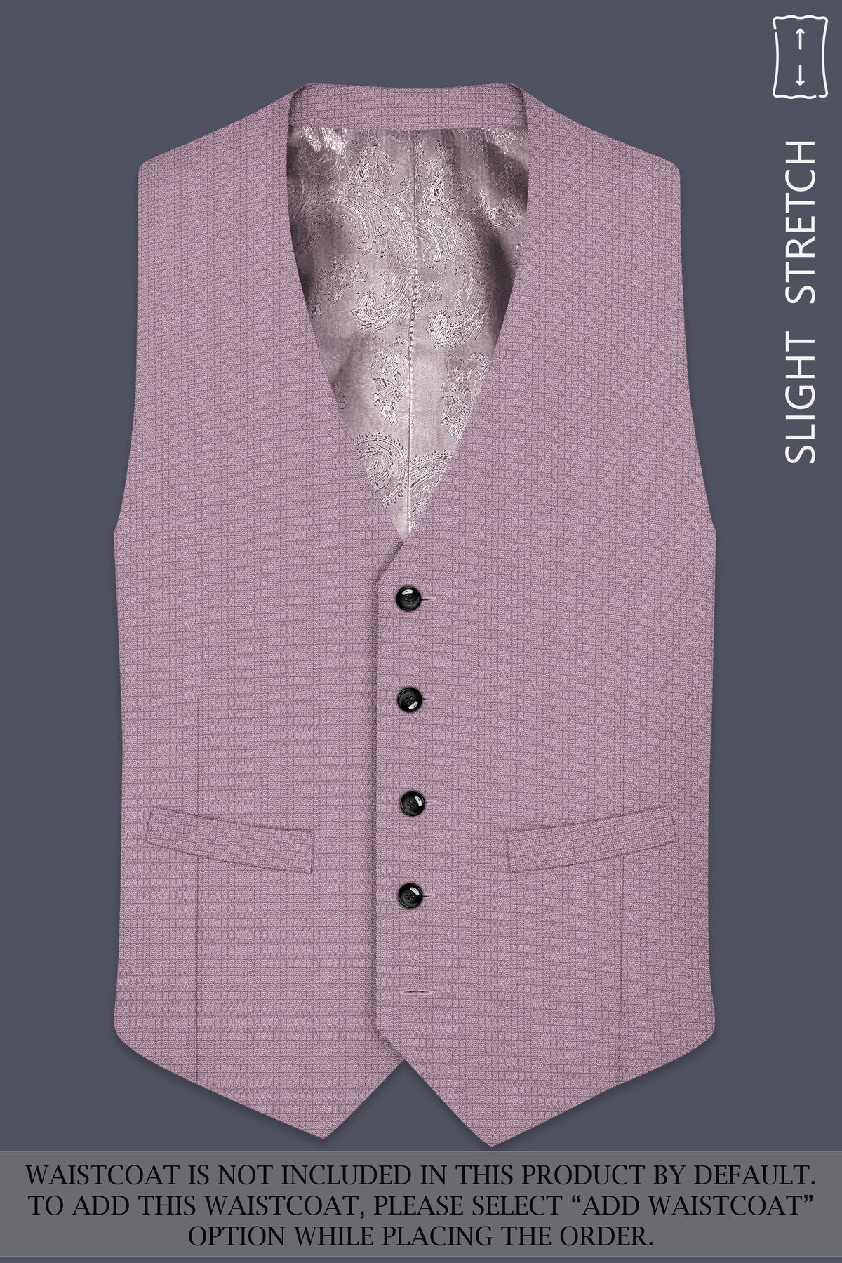 Regalia-Mountbatten Pink Diamond Textured Wool Rich Slight Stretch Peak Lapel Tuxedo Suit