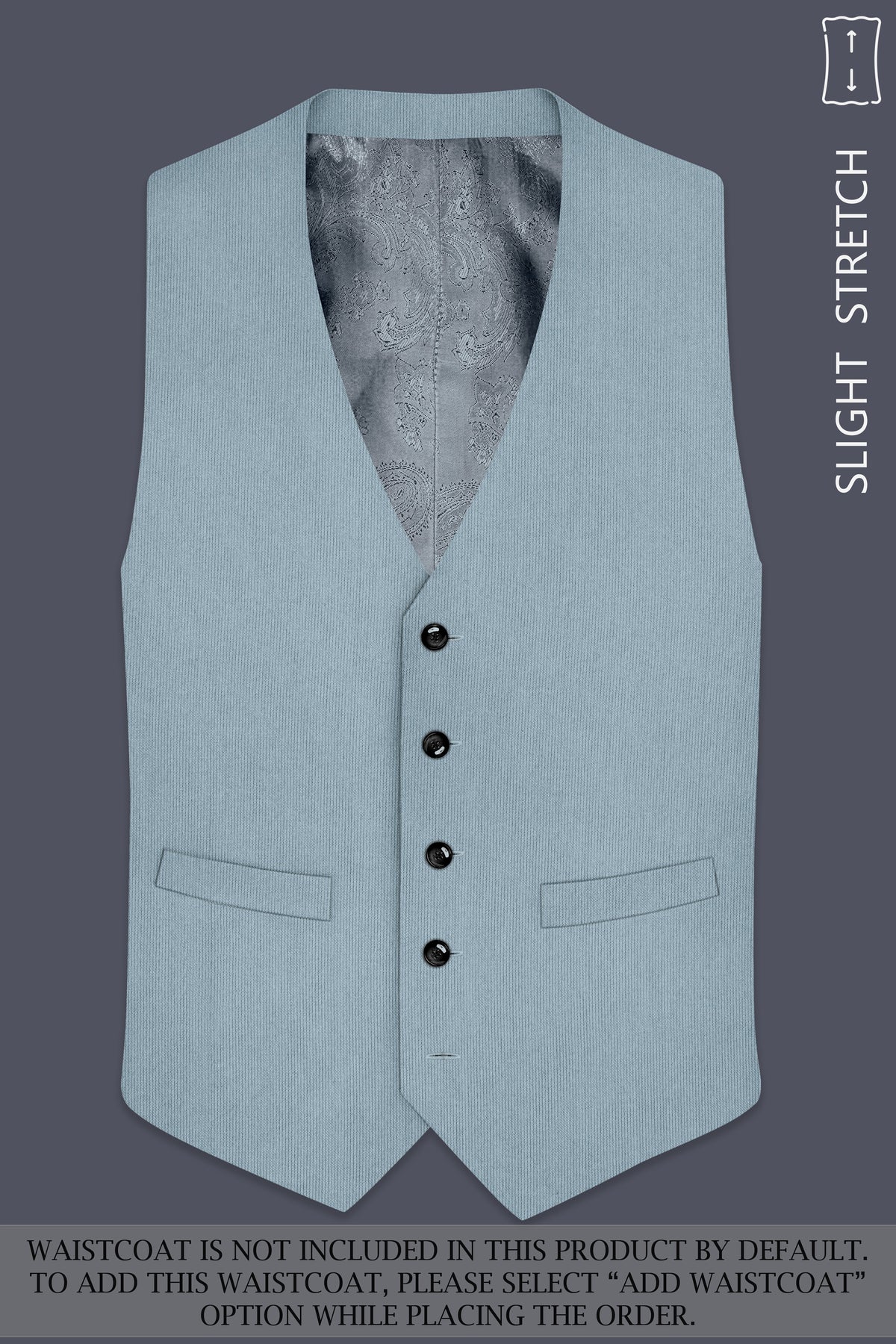 Sterling-Cadet Gray Diamond Textured Wool Rich Slight Stretch Single Breasted Suit