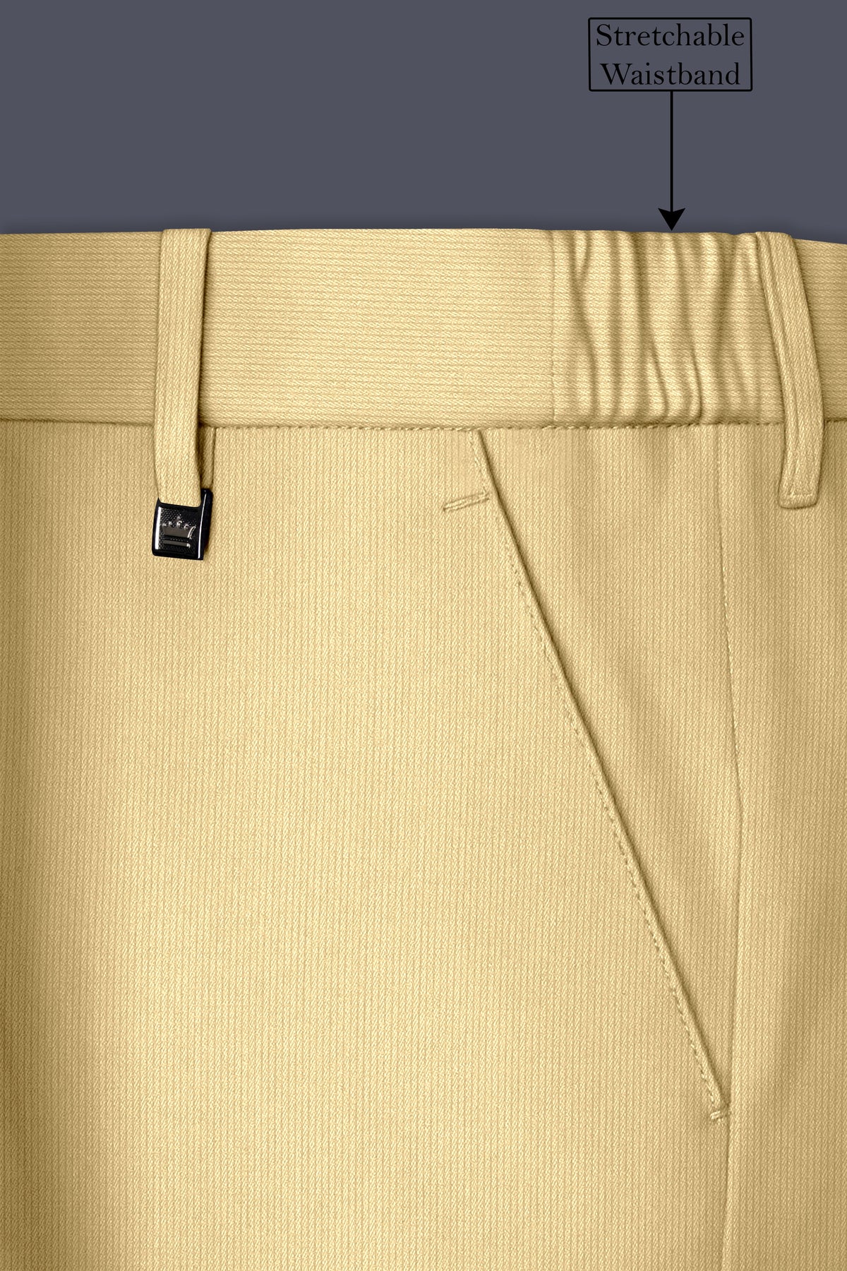 Dorian-Pavlova Cream Diamond Textured Wool Rich Slight Stretch Single Breasted Suit
