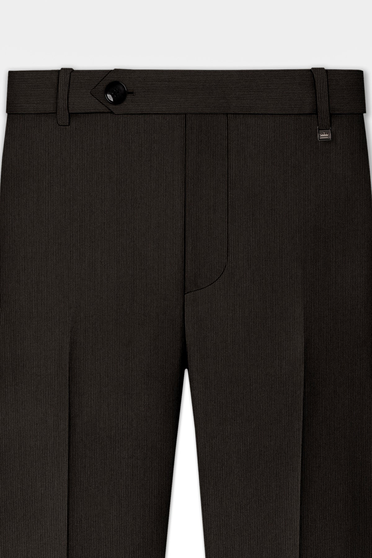 Grayson-Zeus Brown Diamond Textured Wool Rich Slight Stretch Single Breasted Suit