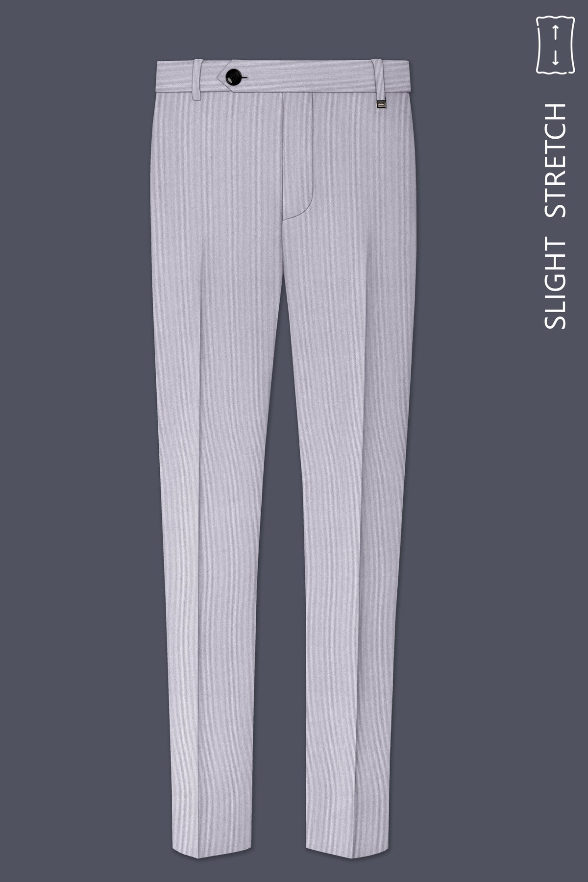 Virelli-Suva Gray Diamond Textured Wool Rich Slight Stretch Single Breasted Suit