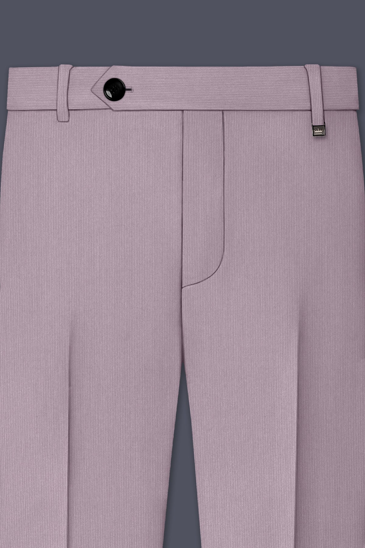 Celeste-Martini Pink Diamond Textured Wool Rich Slight Stretch Double Breasted Suit