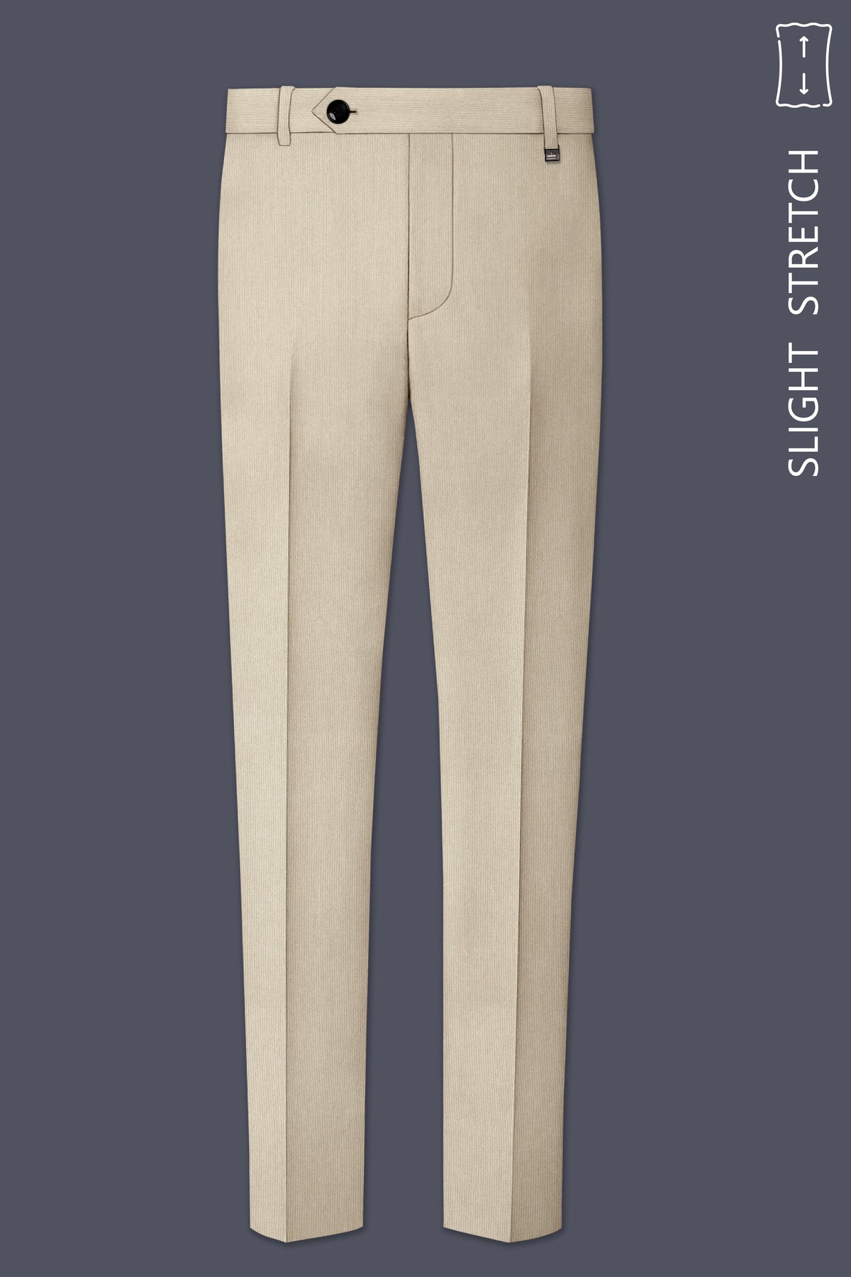 Ivoria-Vanilla Cream Diamond Textured Wool Rich Slight Stretch Double Breasted Suit