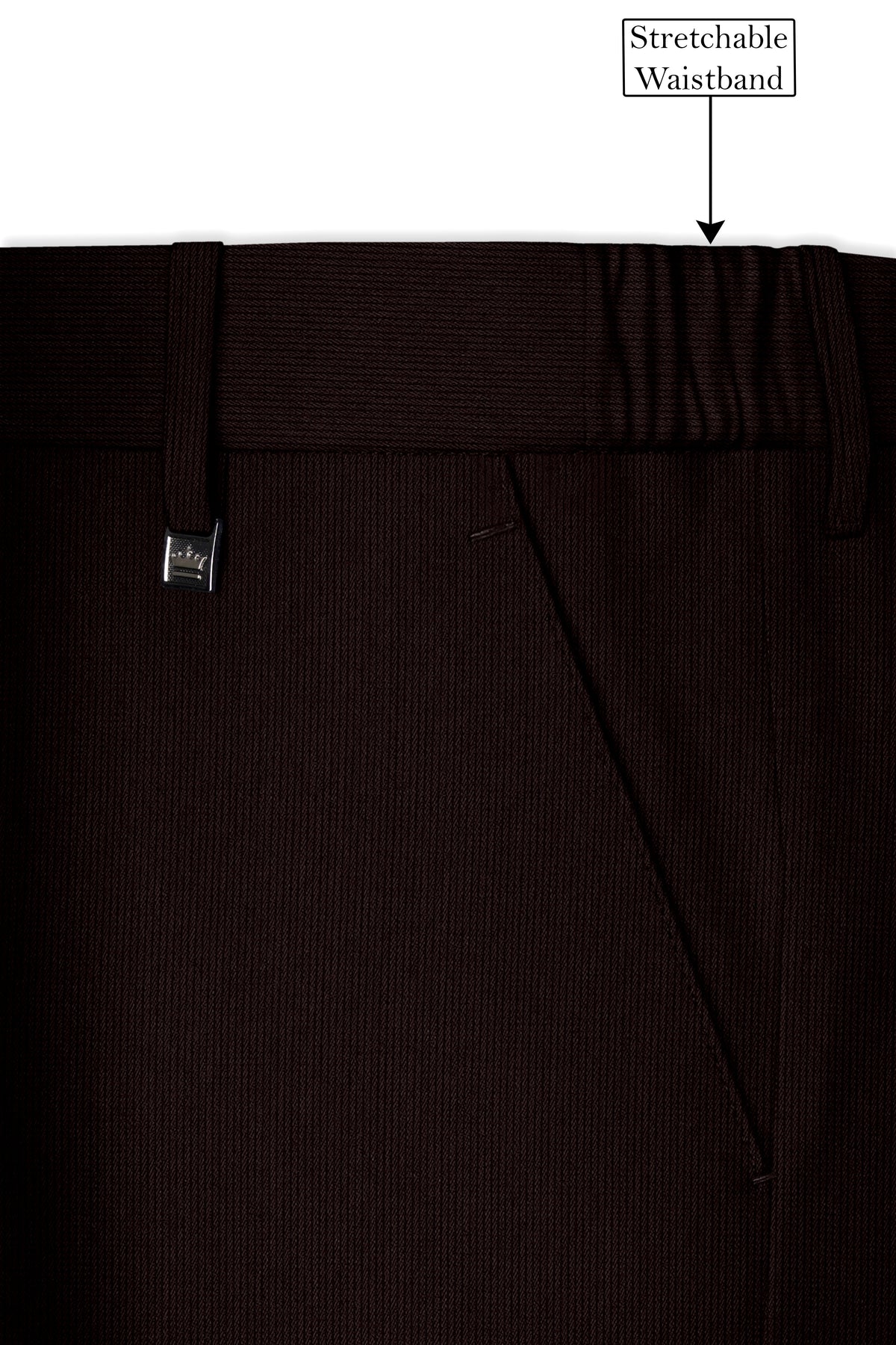 Terrano-Creole Brown Diamond Textured Wool Rich Slight Stretch Double Breasted Suit
