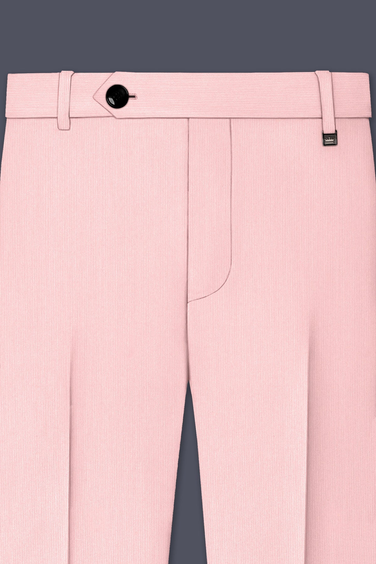 Elara-Cosmos Pink Diamond Textured Wool Rich Slight Stretch Double Breasted Suit