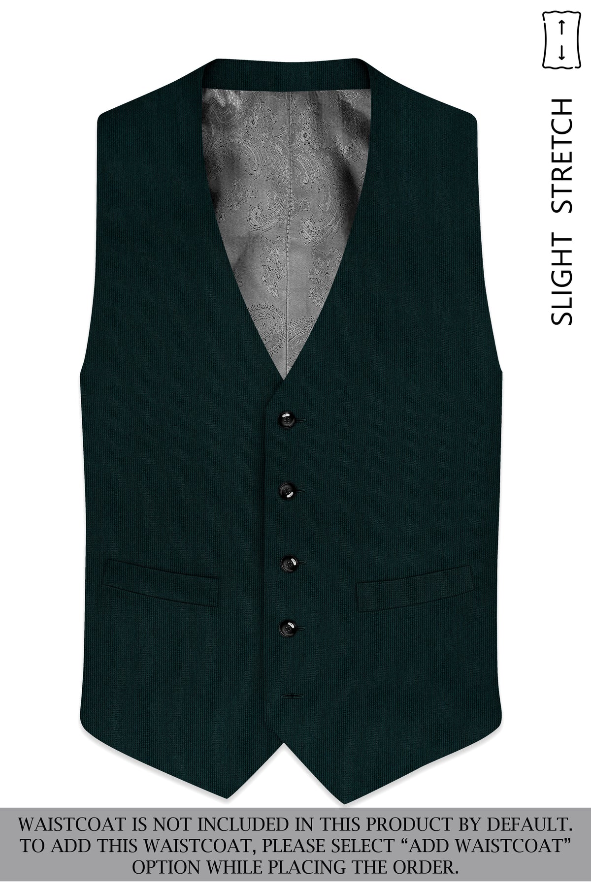 Viridian-Burnham Green Diamond Textured Wool Rich Slight Stretch Double Breasted Suit