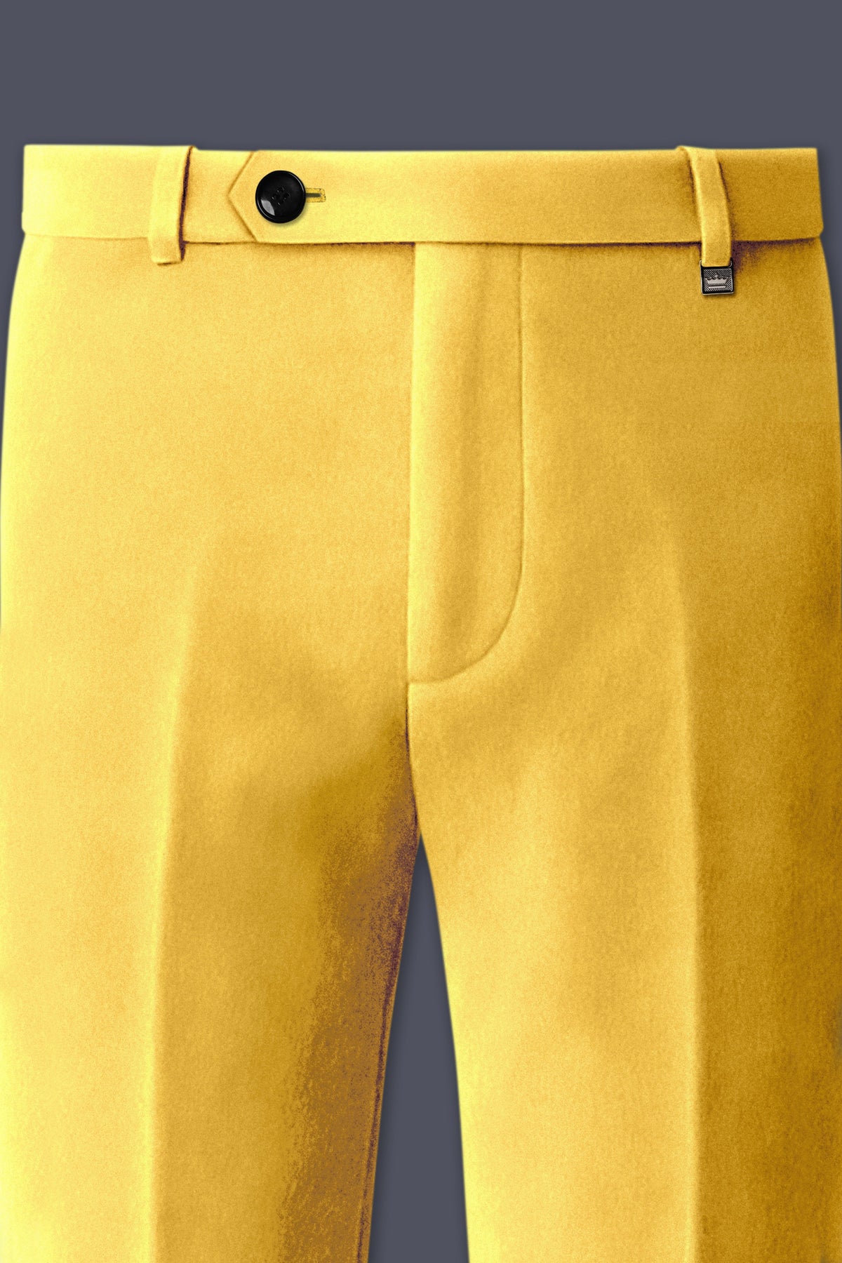 Lustre-Tulip Yellow Velvet Peak Lapel Tuxedo Suit