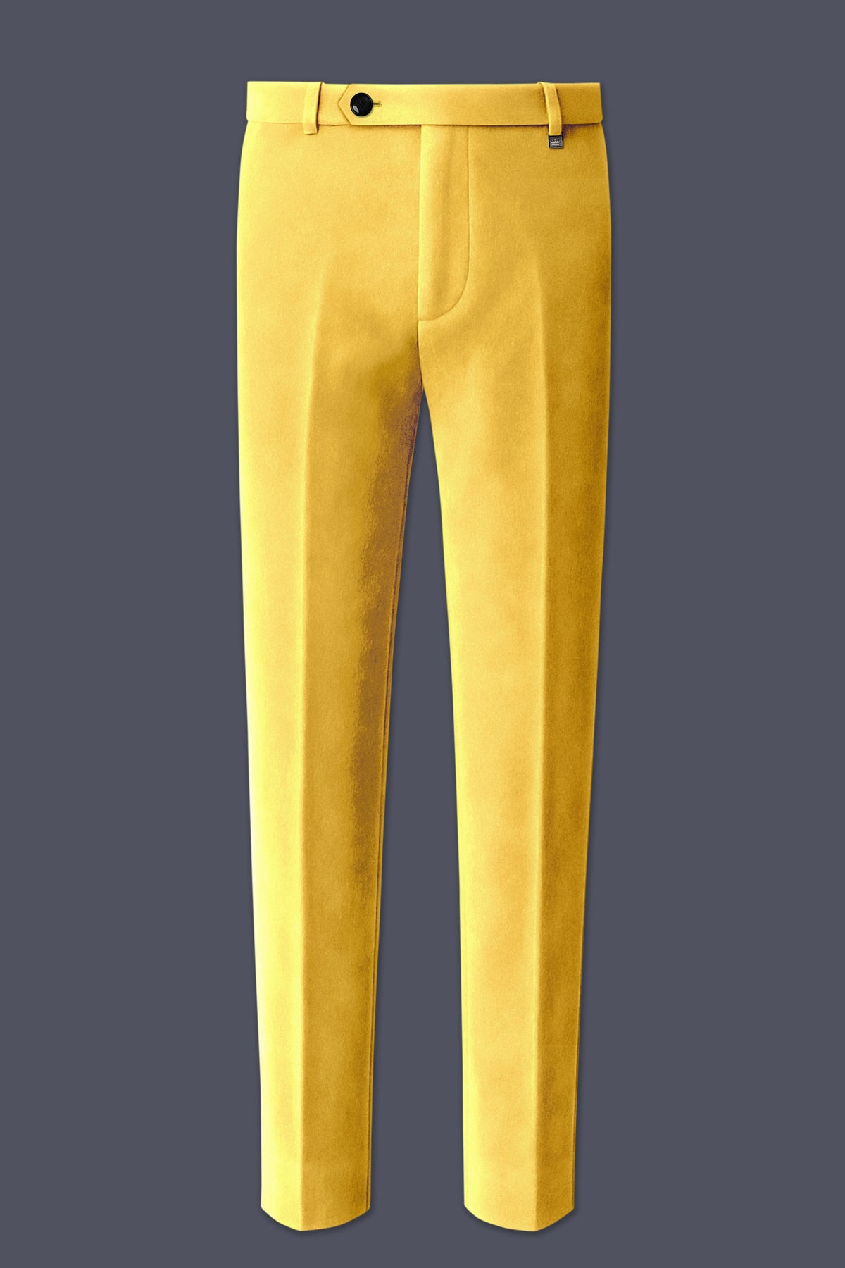 Lustre-Tulip Yellow Velvet Peak Lapel Tuxedo Suit