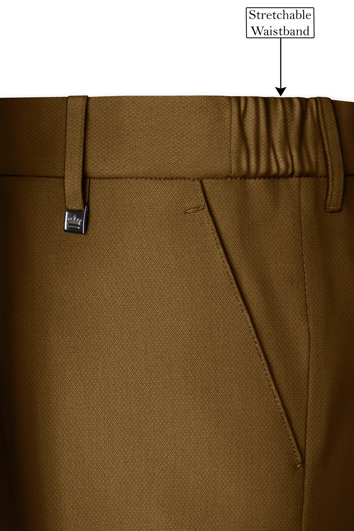 Sartoro-Otter Brown Diamond Textured Wool Rich Slight Stretch Single Breasted Suit