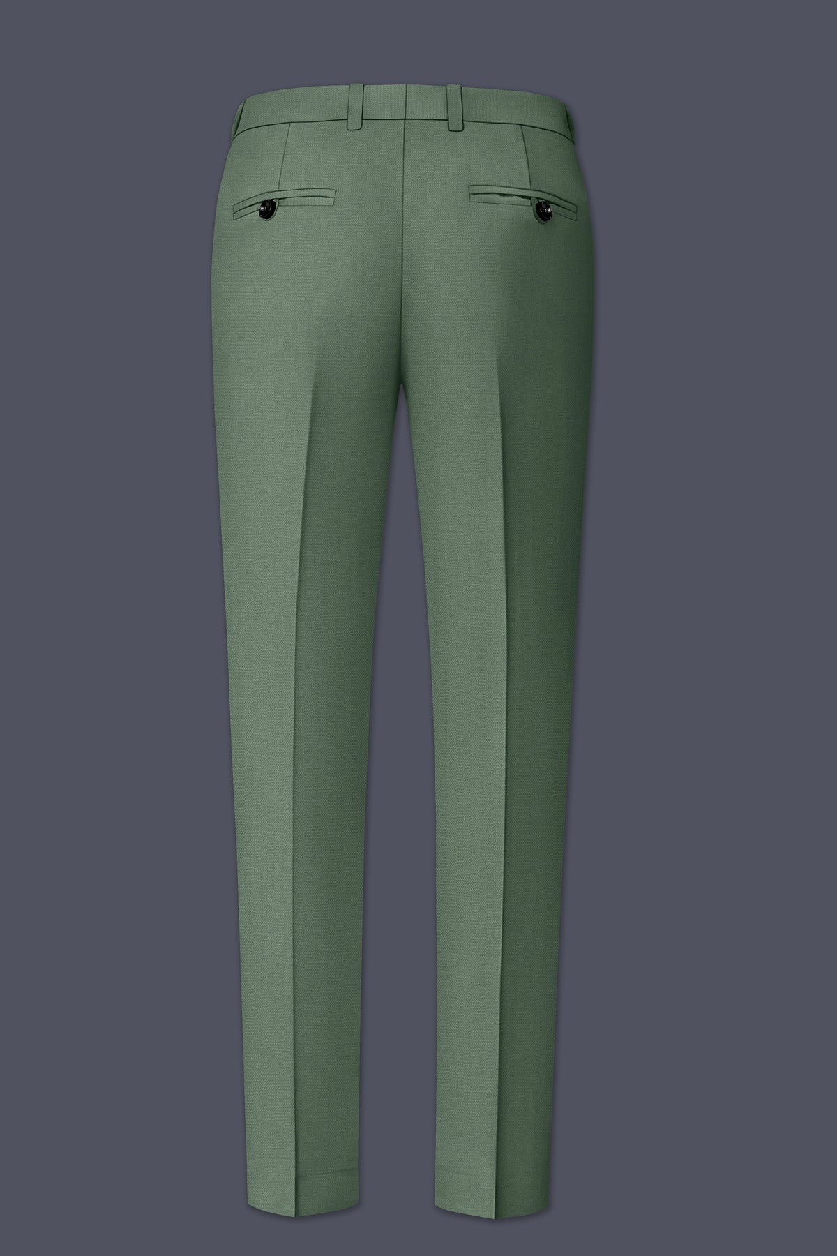 Avon-Glade Green Diamond Textured Wool Rich Slight Stretch Double Breasted Suit