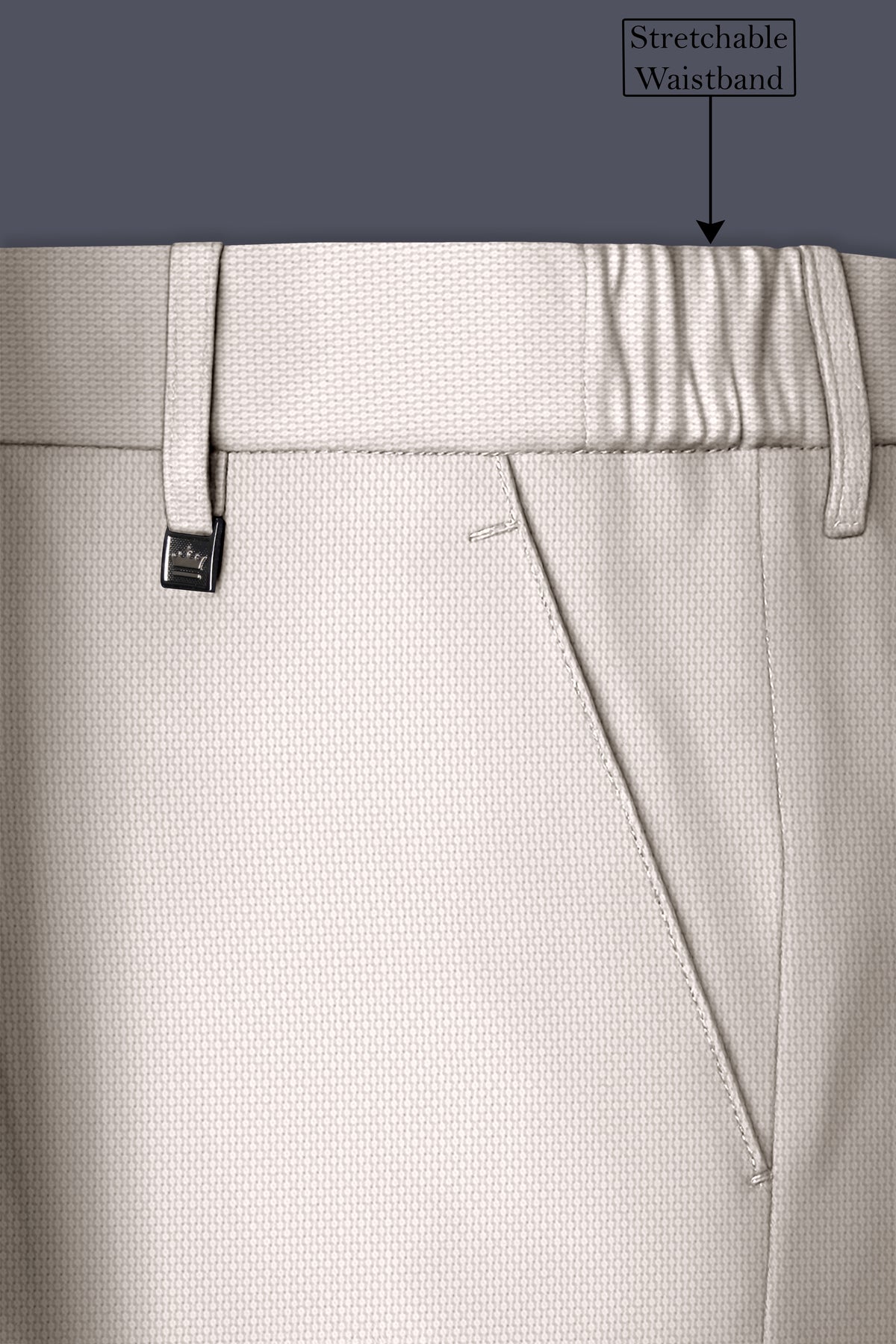 Dorian-Gainsboro Gray Diamond Textured Wool Rich Slight Stretch Single Breasted Suit