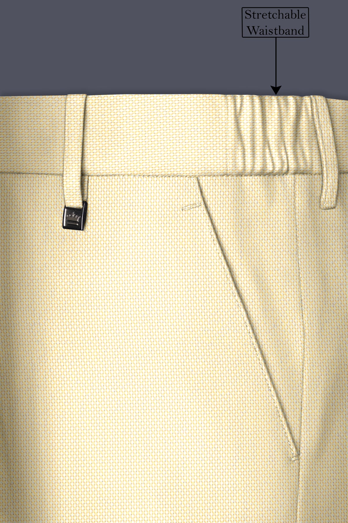 Lumine-Bavarian Cream Diamond Textured Wool Rich Slight Stretch Double Breasted Suit