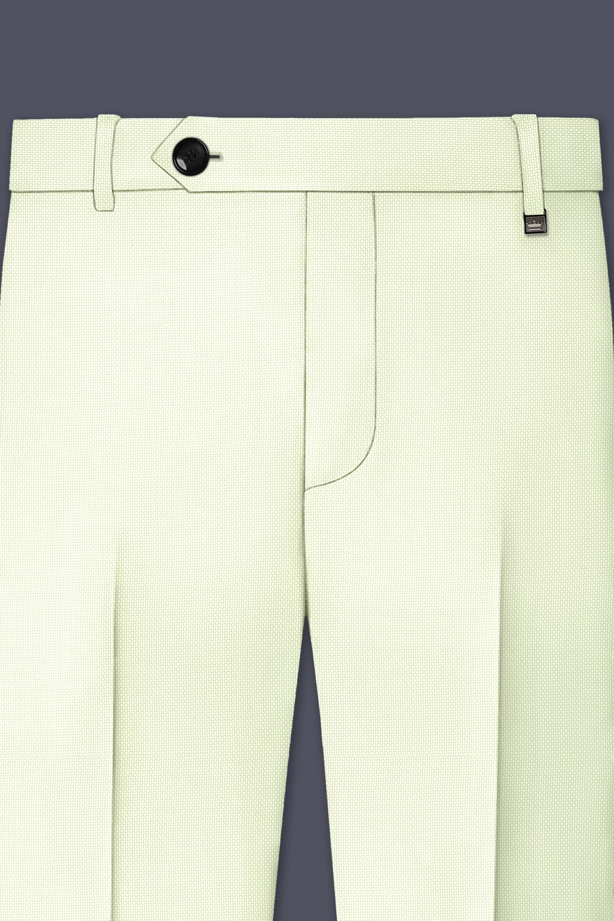 Verdant-Bud Green Diamond Textured Wool Rich Slight Stretch Double Breasted Suit
