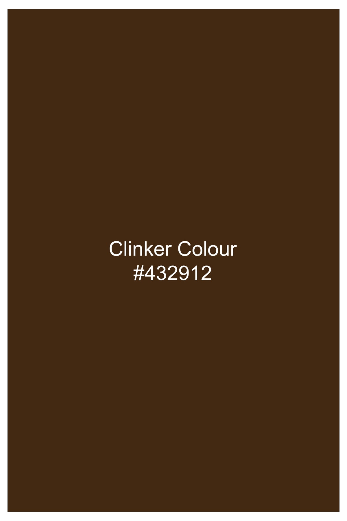 Everton-Clinker Brown Chalk Striped Wool Rich Wrinkle-Free Fluid Drape Fabric Cross Bandhgala Suit