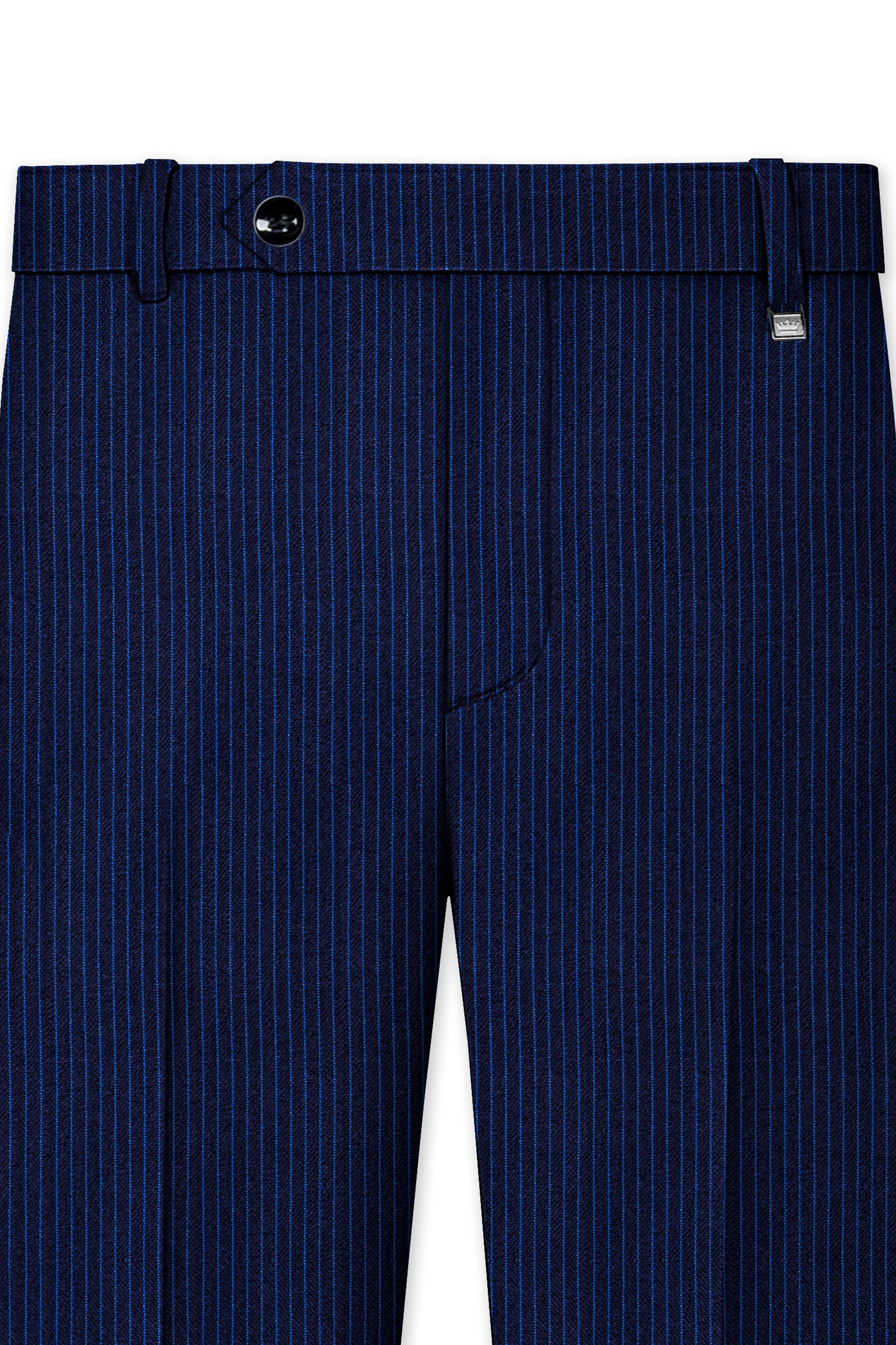 Midnight and Chambray blue Striped Woolrich Pant