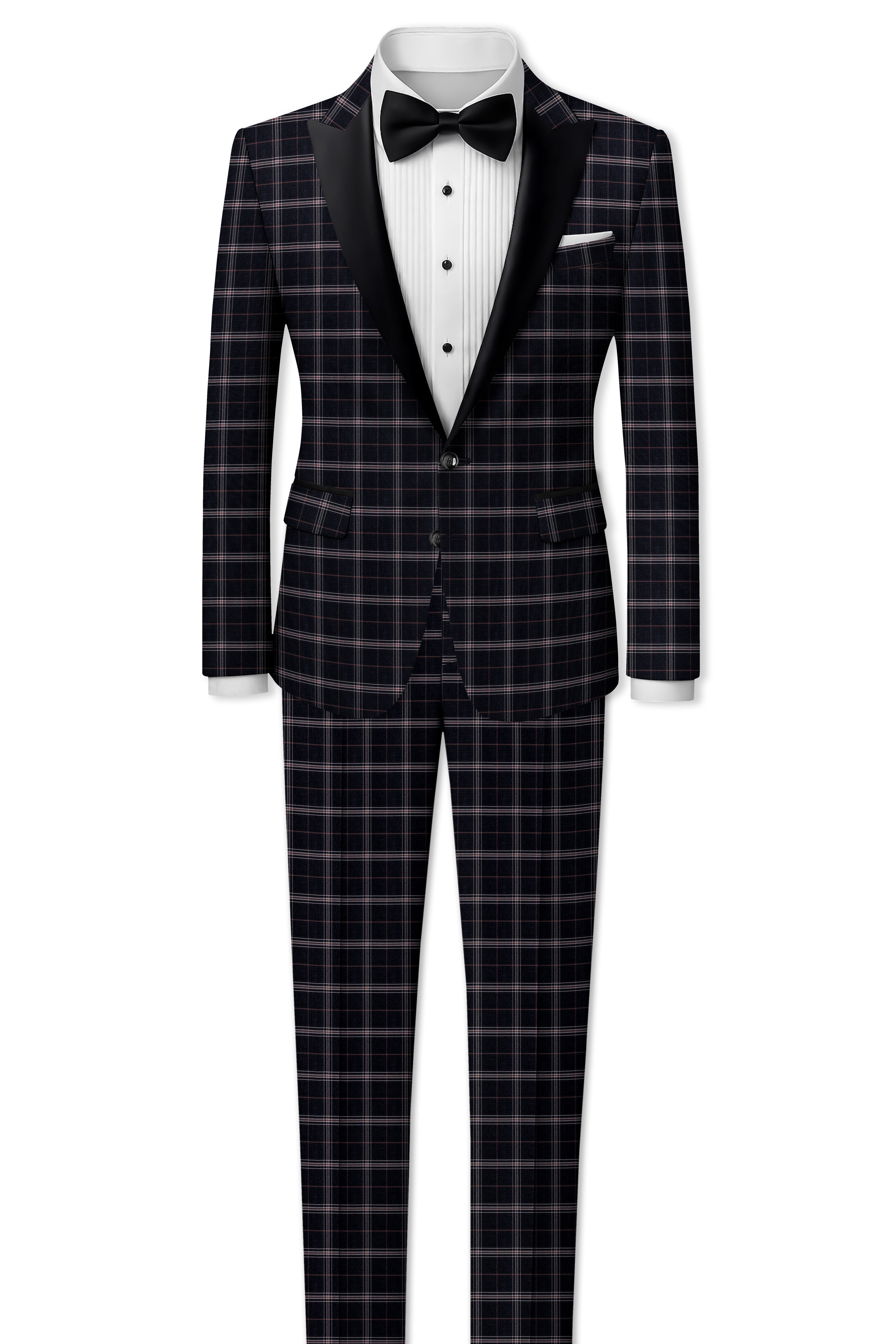 Mind Shaft Black Plaid Woolrich Pant